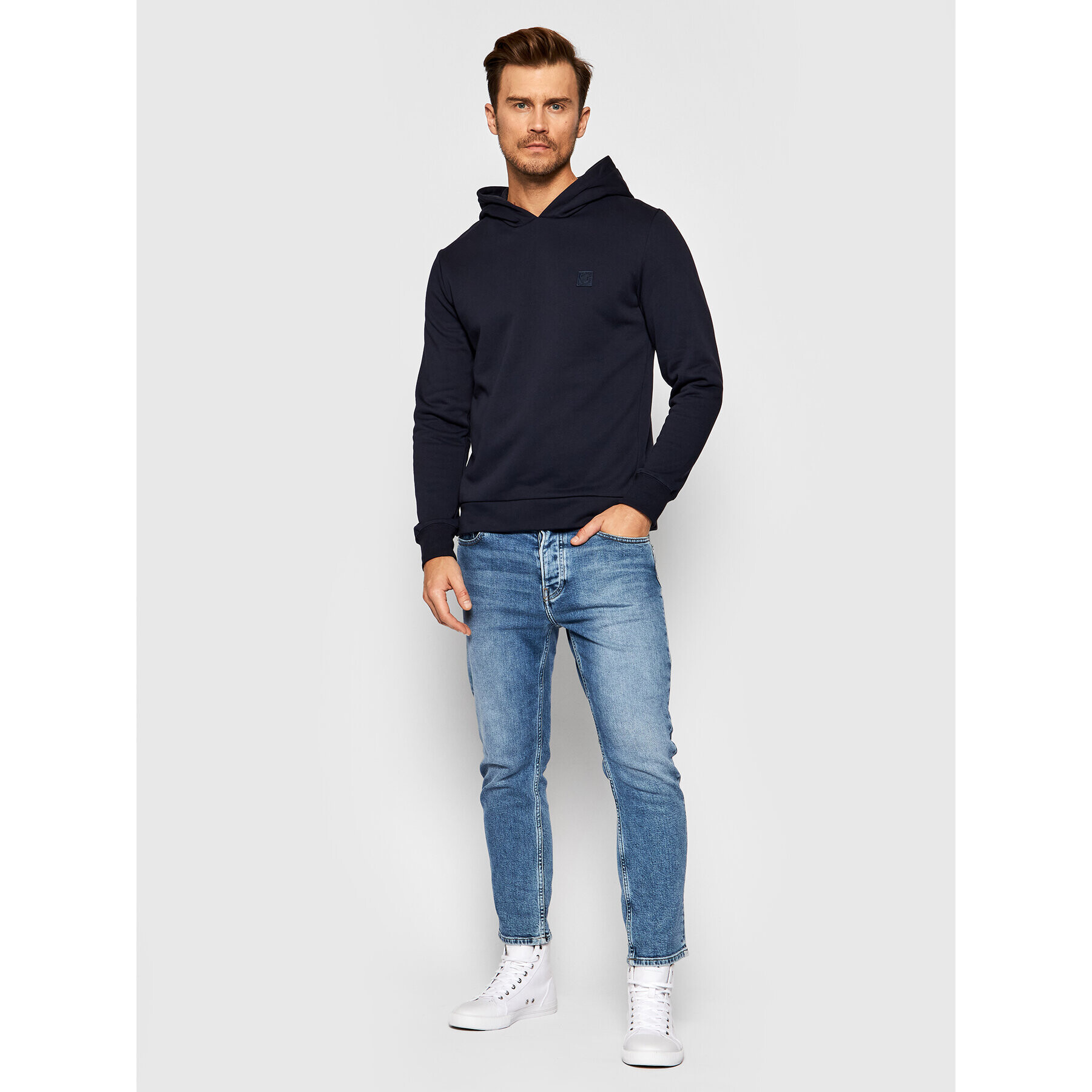 Jack&Jones PREMIUM Суитшърт Blastudio 12188033 Тъмносин Sweat Fit - Pepit.bg