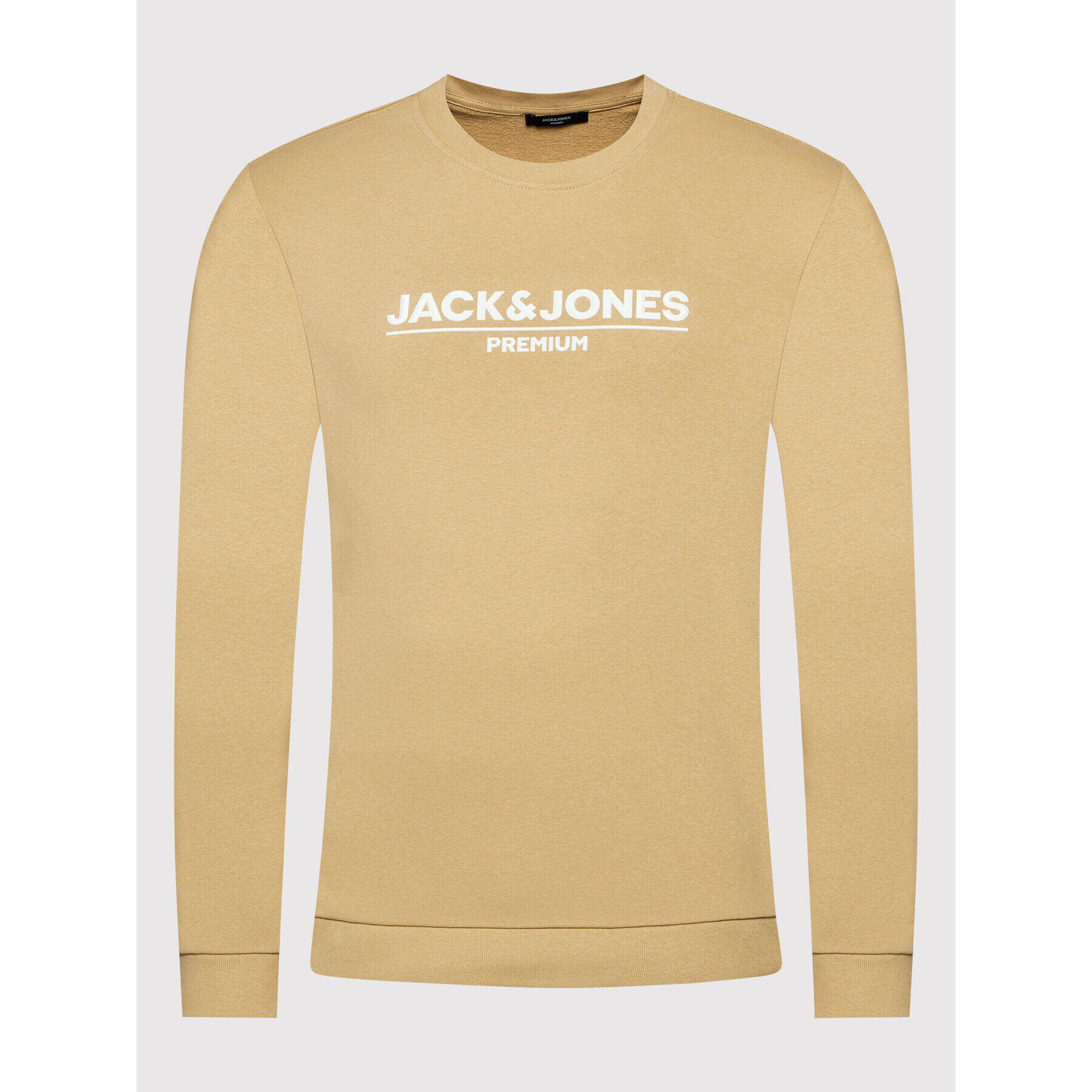 Jack&Jones PREMIUM Суитшърт Branding 12205732 Бежов Regular Fit - Pepit.bg