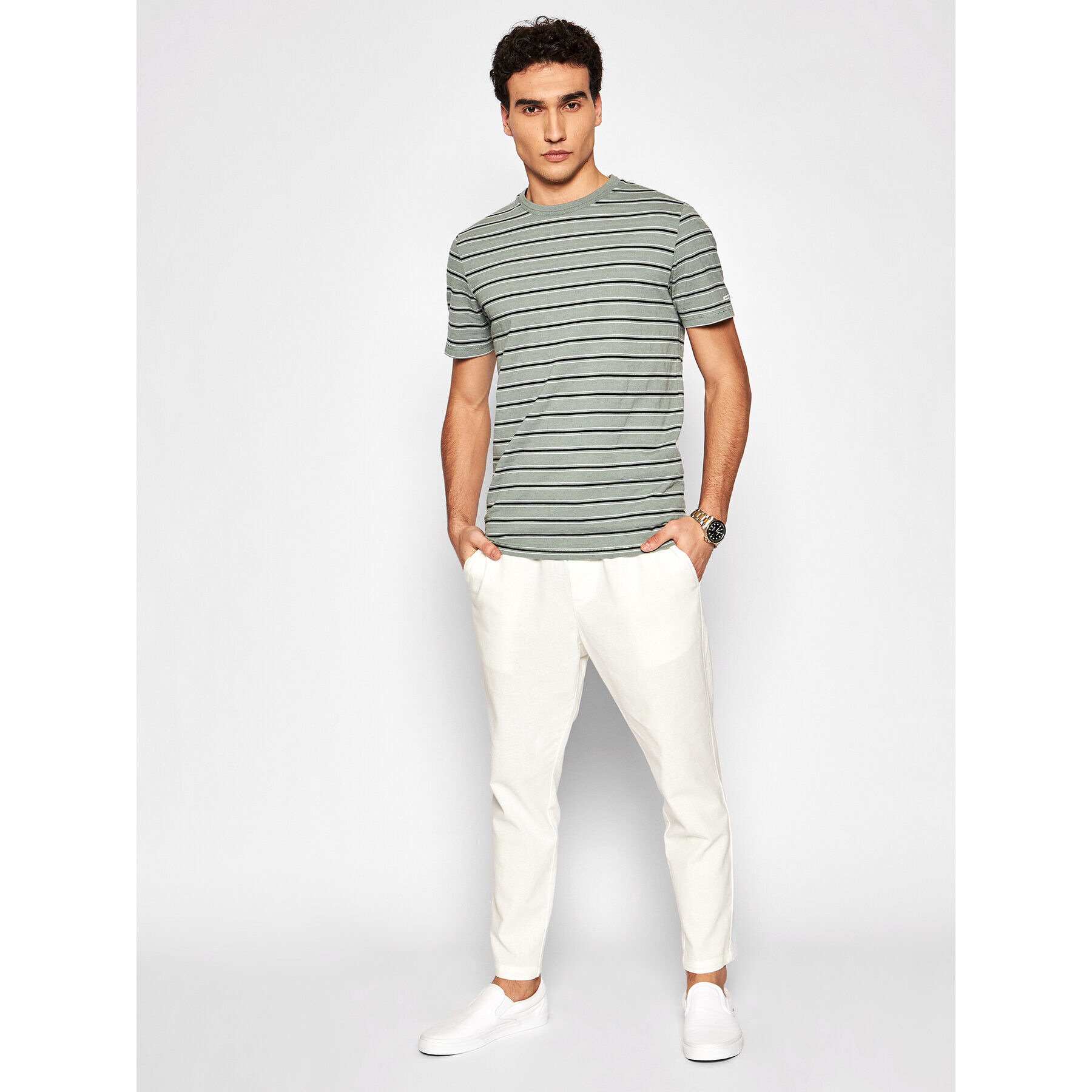 Jack&Jones PREMIUM Тишърт Blucameron 12185311 Зелен Regular Fit - Pepit.bg