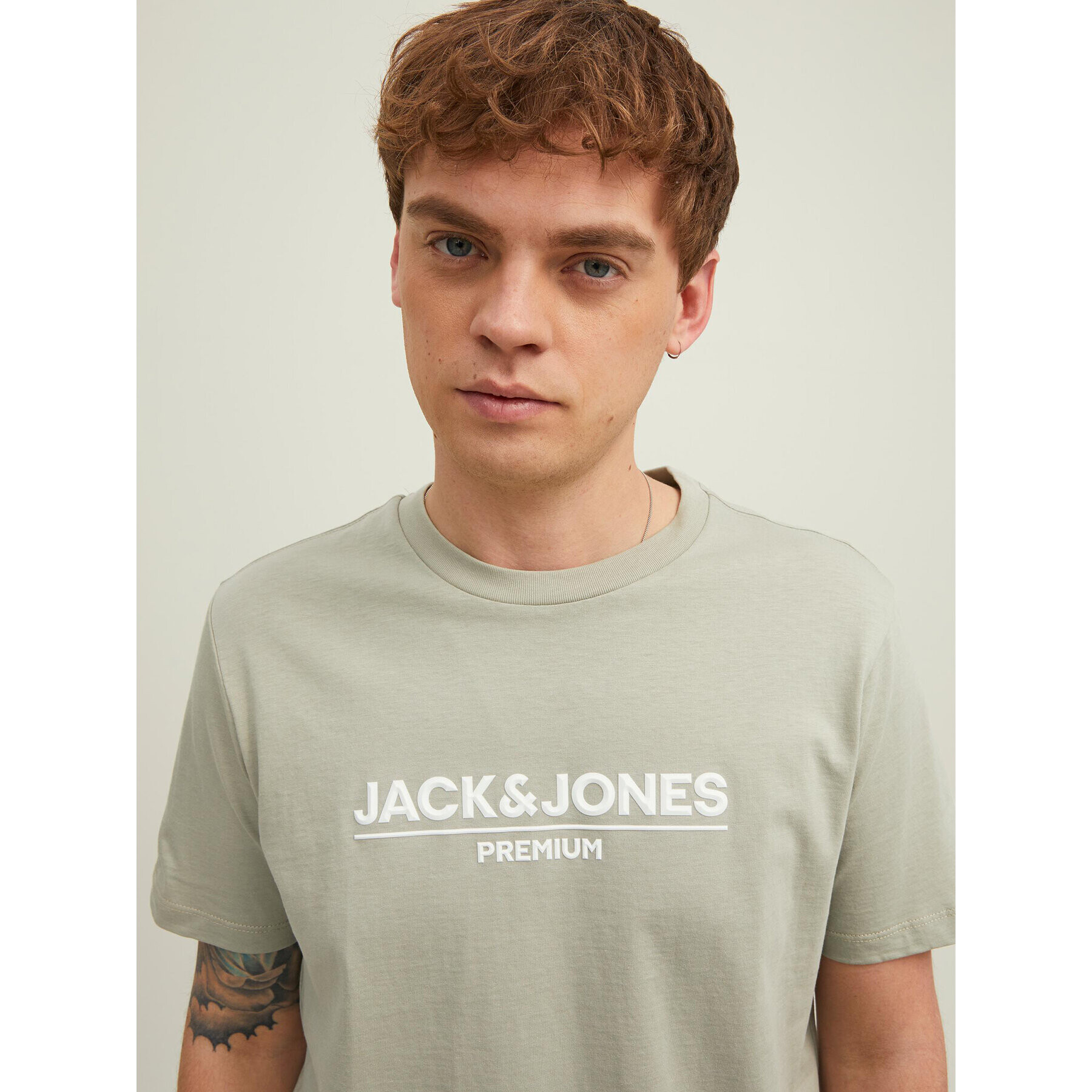 Jack&Jones Тишърт Branding 12205731 Зелен Regular Fit - Pepit.bg