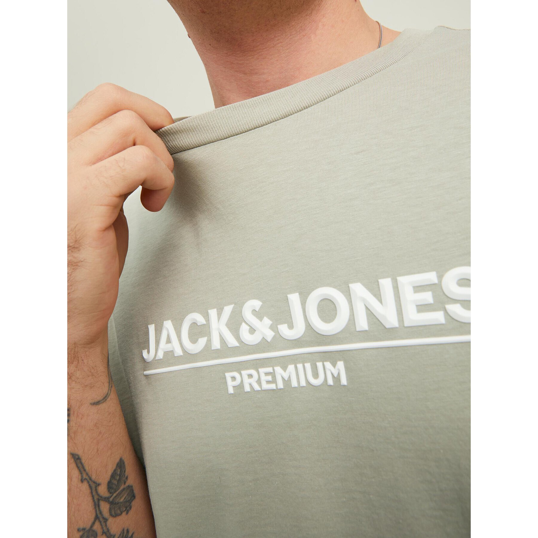 Jack&Jones Тишърт Branding 12205731 Зелен Regular Fit - Pepit.bg