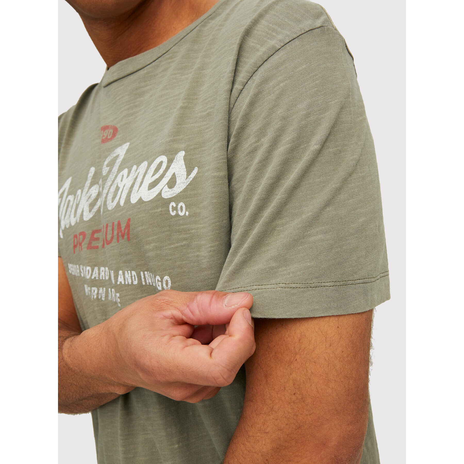 Jack&Jones PREMIUM Тишърт Carlyle 12211162 Бежов Regular Fit - Pepit.bg