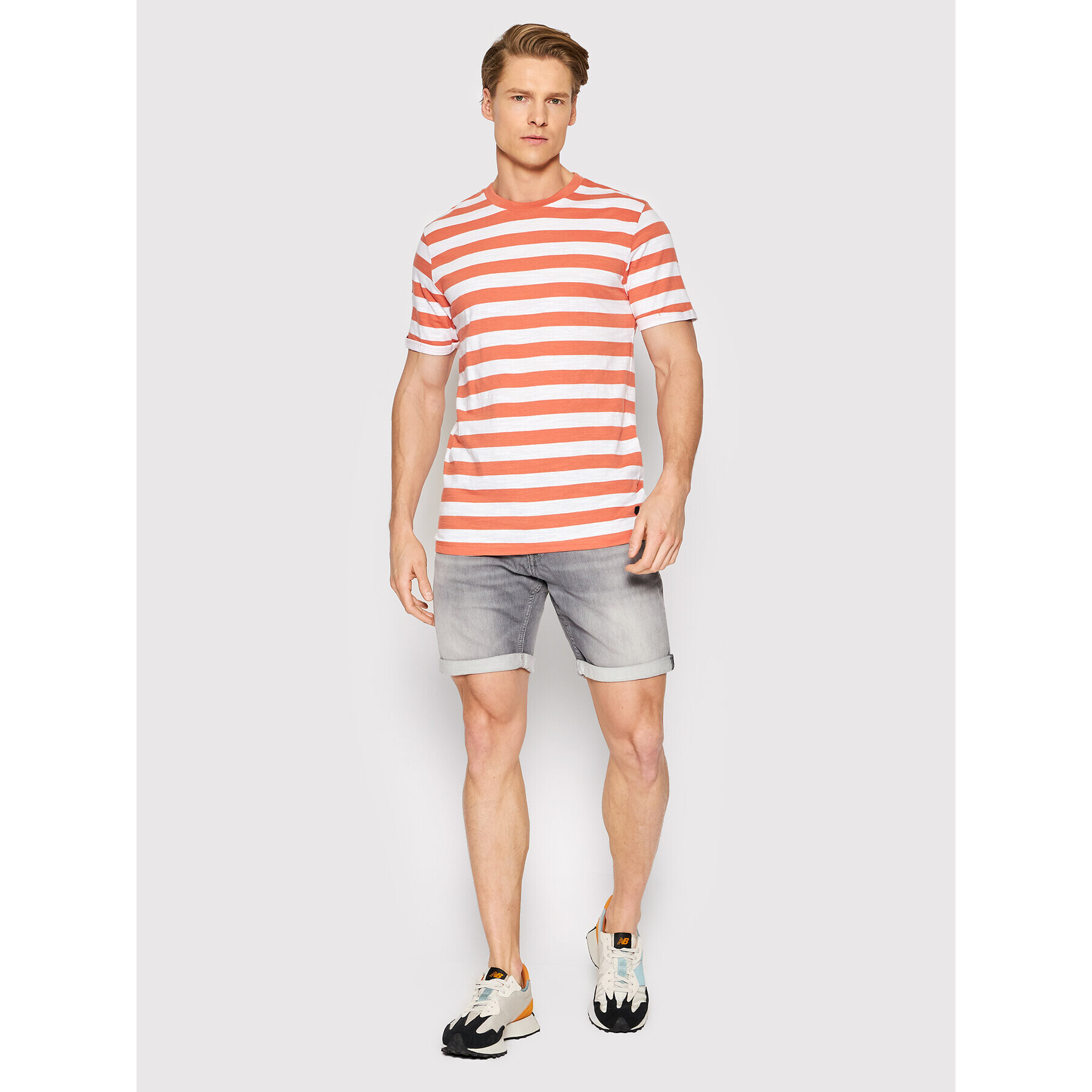 Jack&Jones PREMIUM Тишърт Tropic 12203778 Оранжев Regular Fit - Pepit.bg