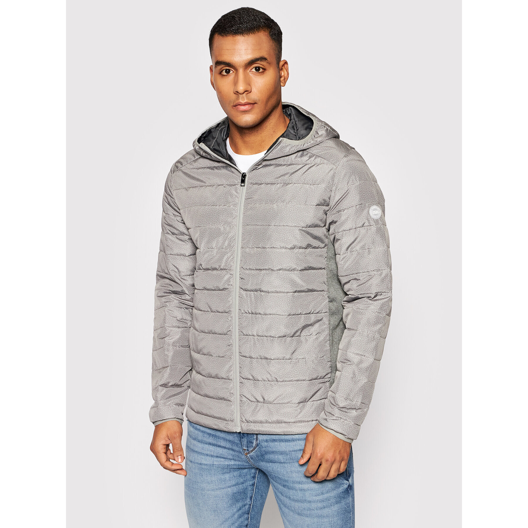 Jack&Jones Пухено яке Ace 12200419 Сив Regular Fit - Pepit.bg