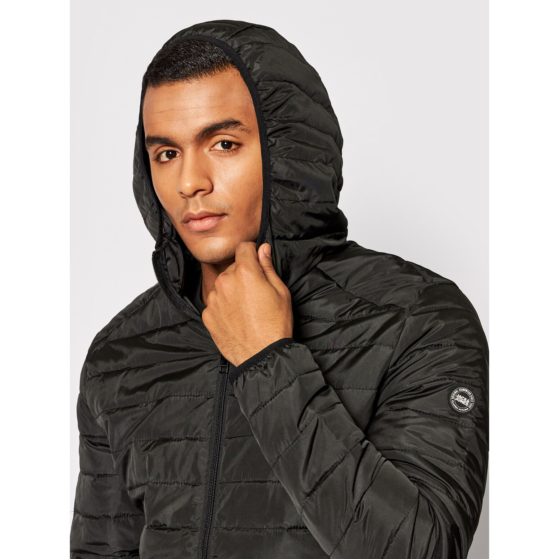 Jack&Jones Пухено яке Ace Spring 12200419 Черен Regular Fit - Pepit.bg