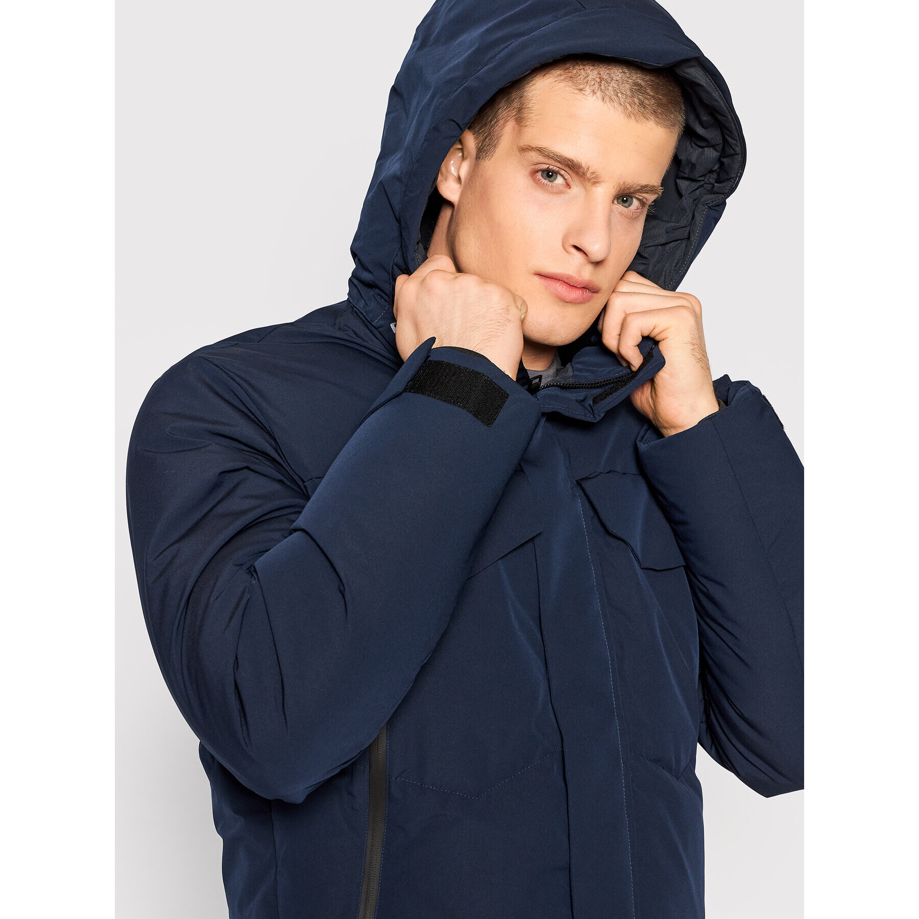 Jack&Jones Пухено яке Conrad 12193193 Тъмносин Regular Fit - Pepit.bg