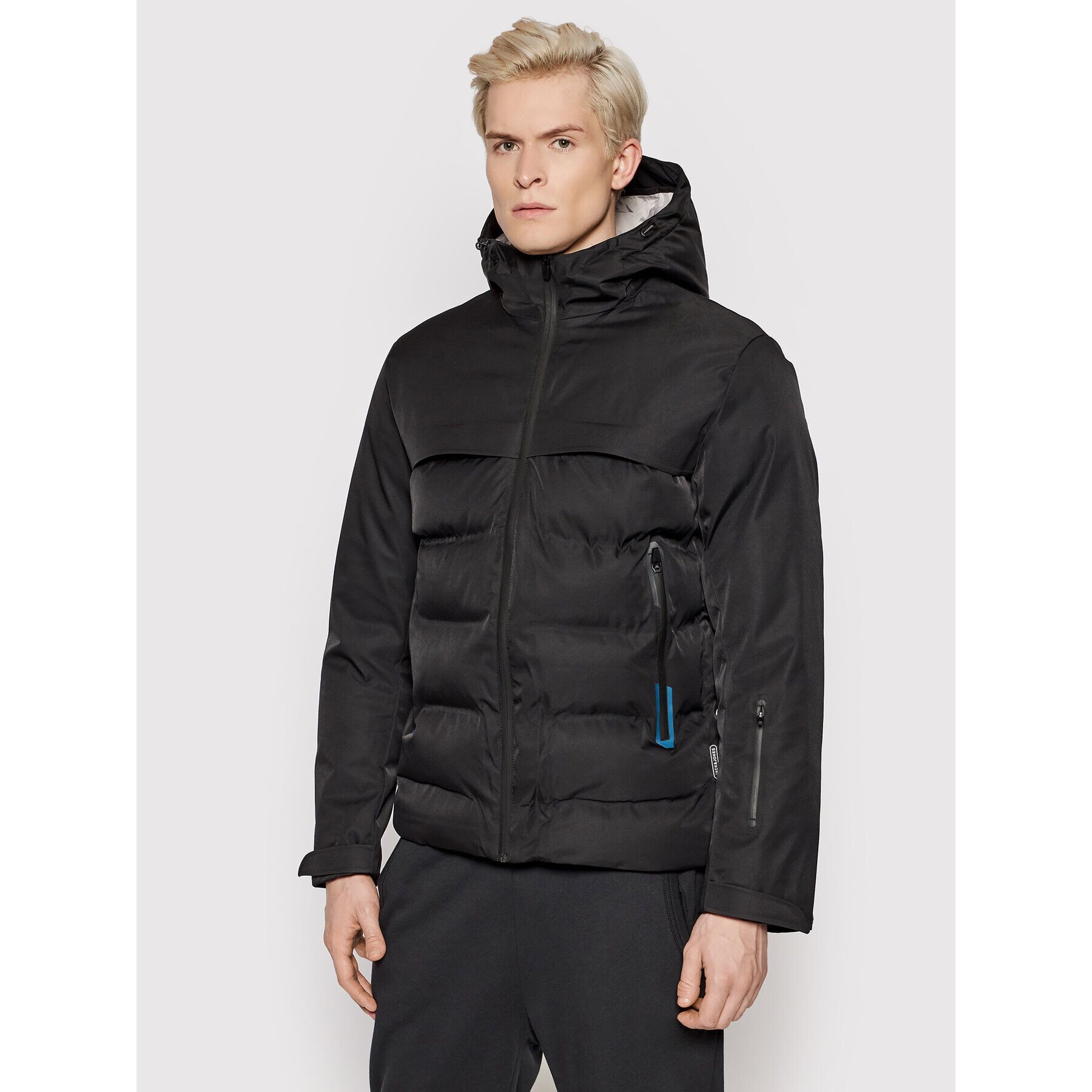 Jack&Jones Пухено яке Darwin 12193195 Черен Regular Fit - Pepit.bg