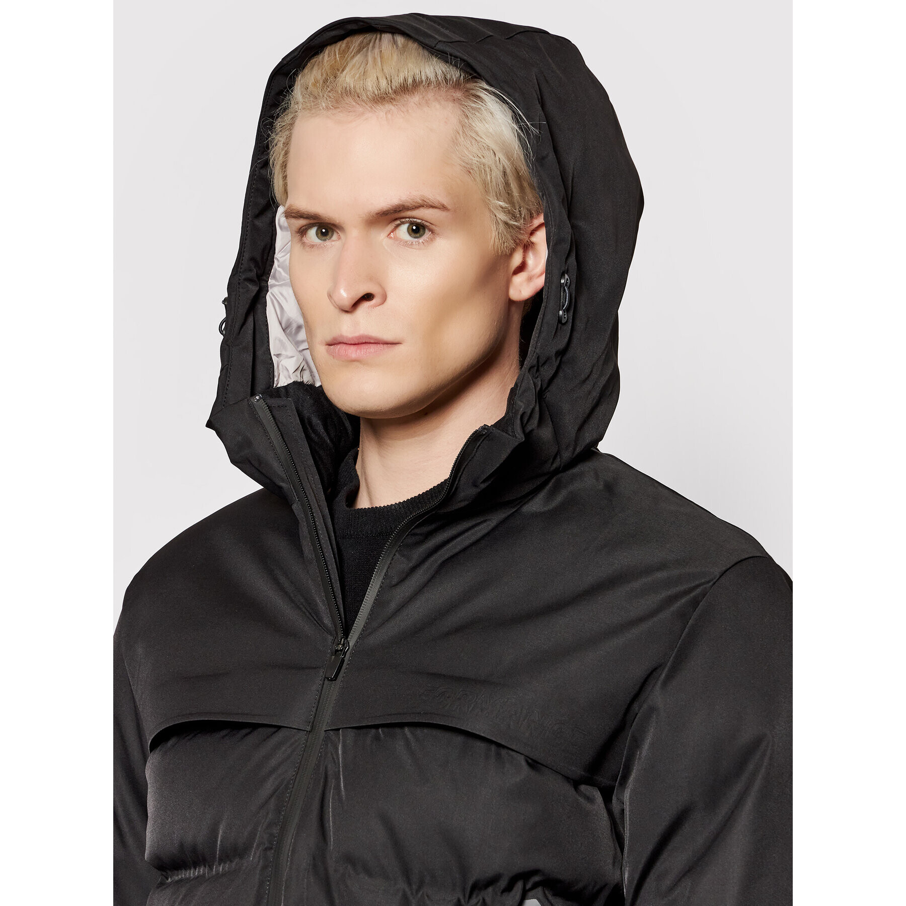 Jack&Jones Пухено яке Darwin 12193195 Черен Regular Fit - Pepit.bg
