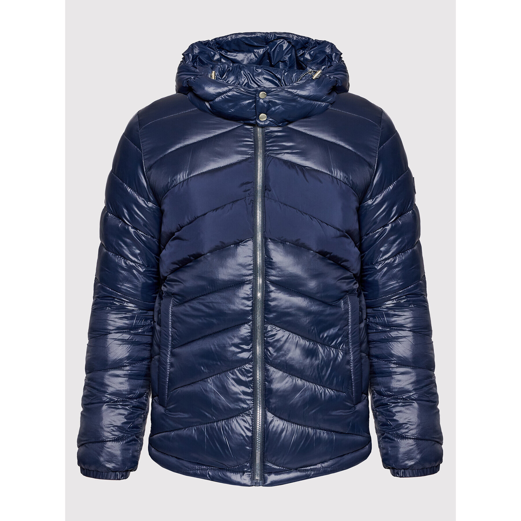 Jack&Jones Пухено яке Laroy 12192677 Тъмносин Regular Fit - Pepit.bg