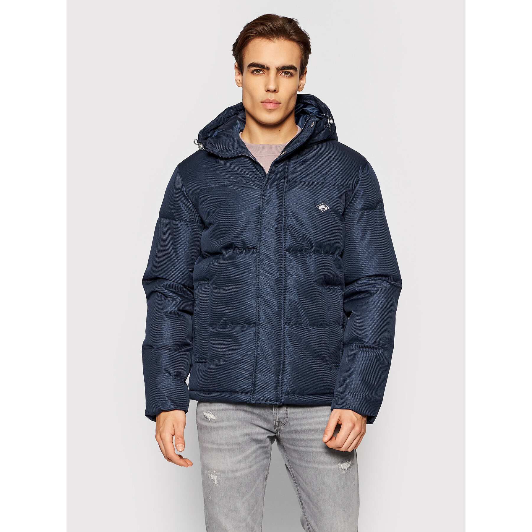 Jack&Jones Пухено яке Newport 12192676 Тъмносин Regular Fit - Pepit.bg