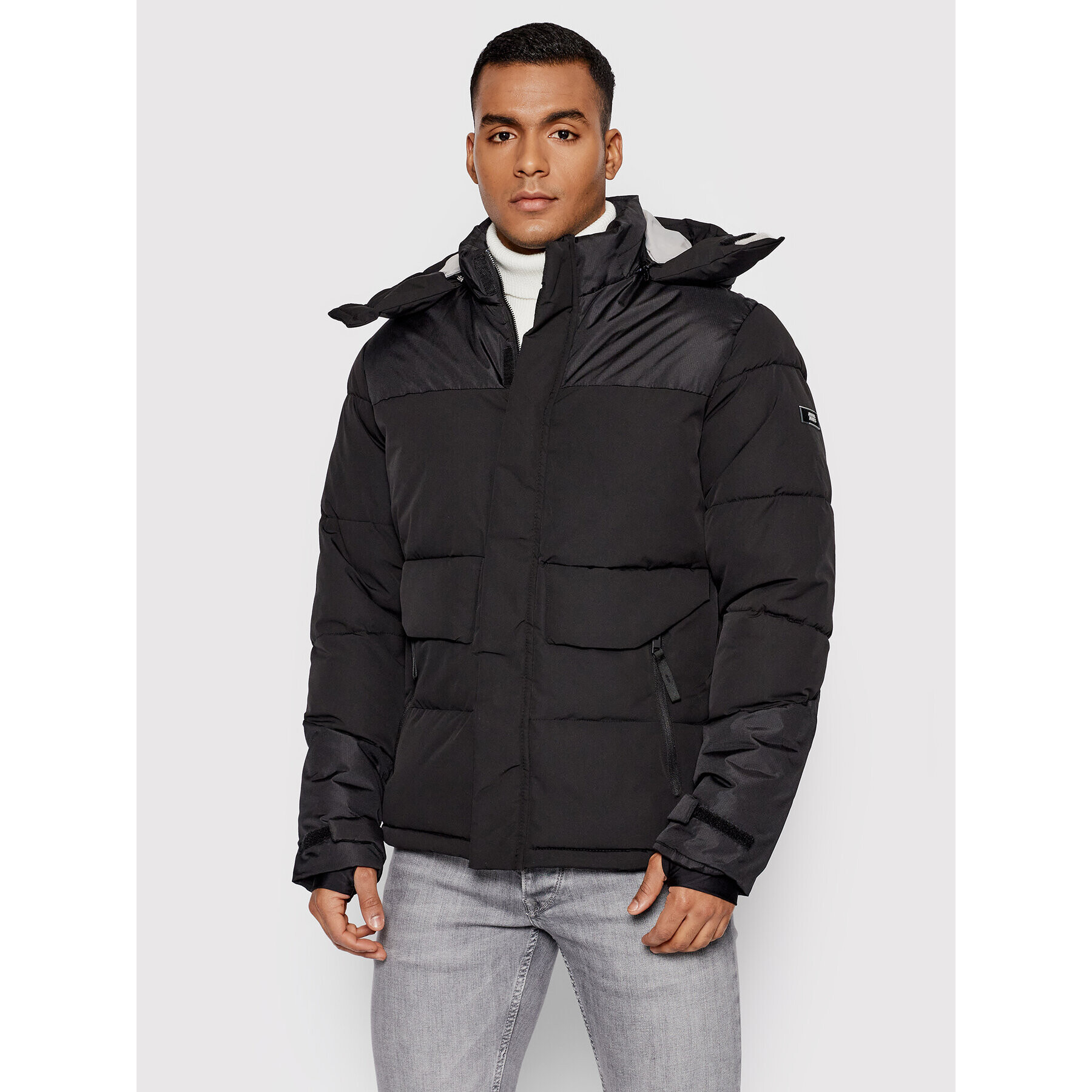 Jack&Jones Пухено яке Puffer 12193188 Черен Regular Fit - Pepit.bg