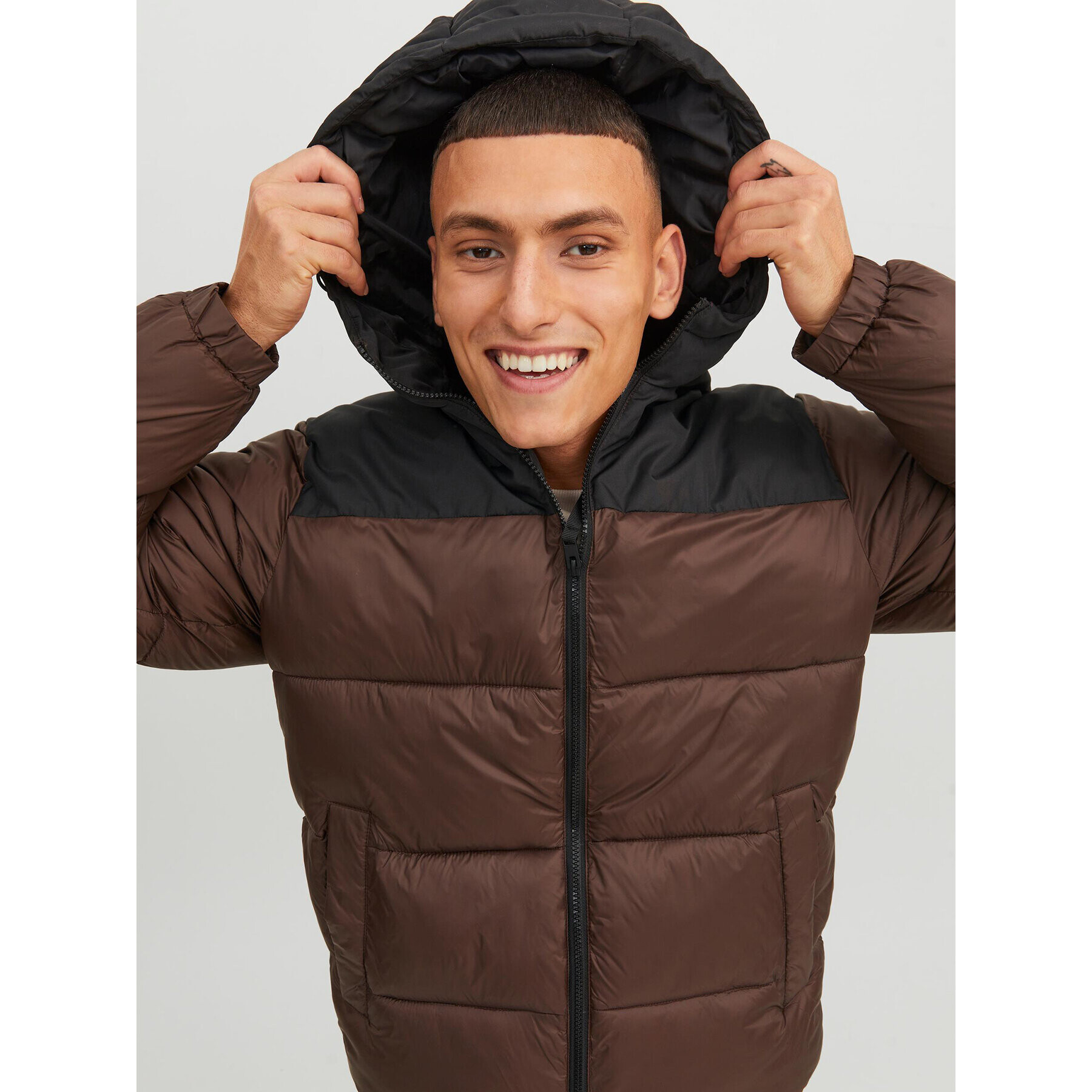 Jack&Jones Пухено яке 12235859 Кафяв Regular Fit - Pepit.bg