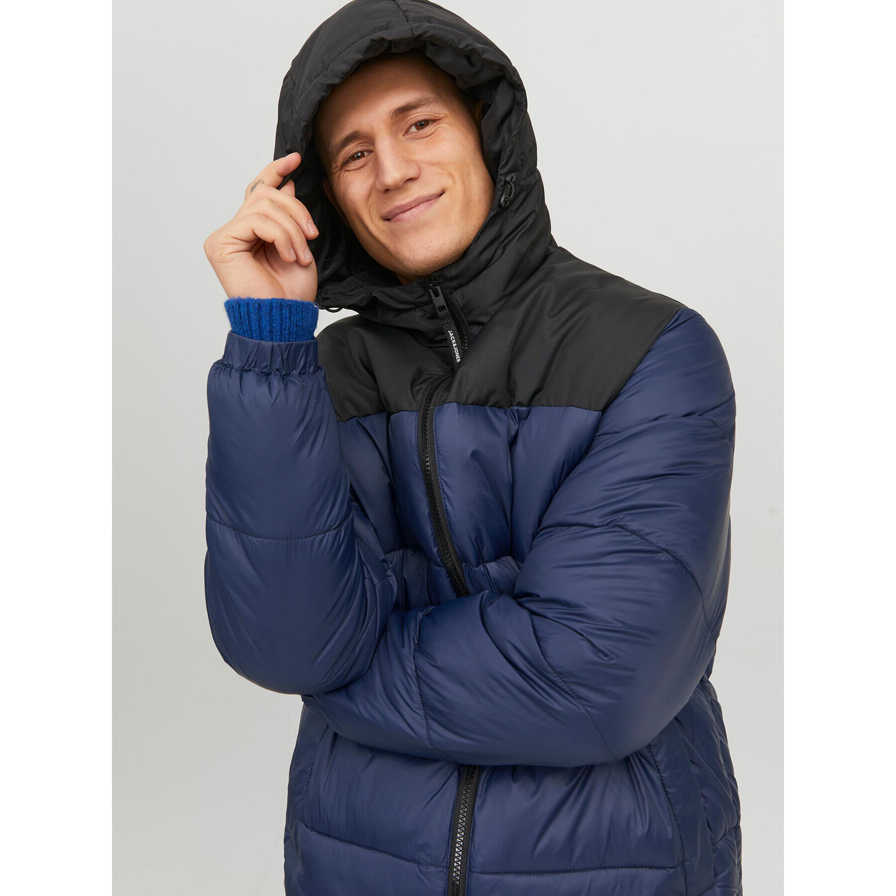 Jack&Jones Пухено яке 12235859 Тъмносин Regular Fit - Pepit.bg