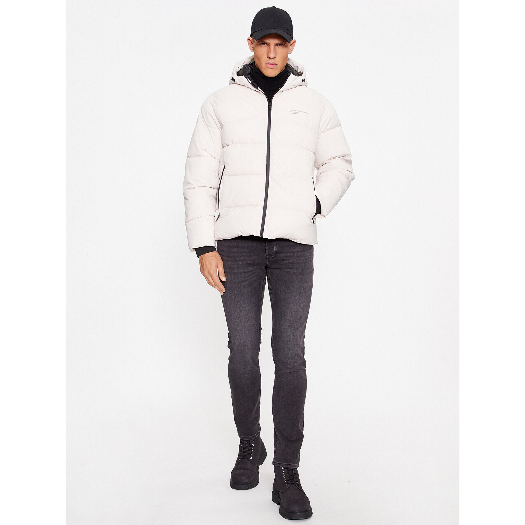 Jack&Jones Пухено яке 12236065 Екрю Regular Fit - Pepit.bg