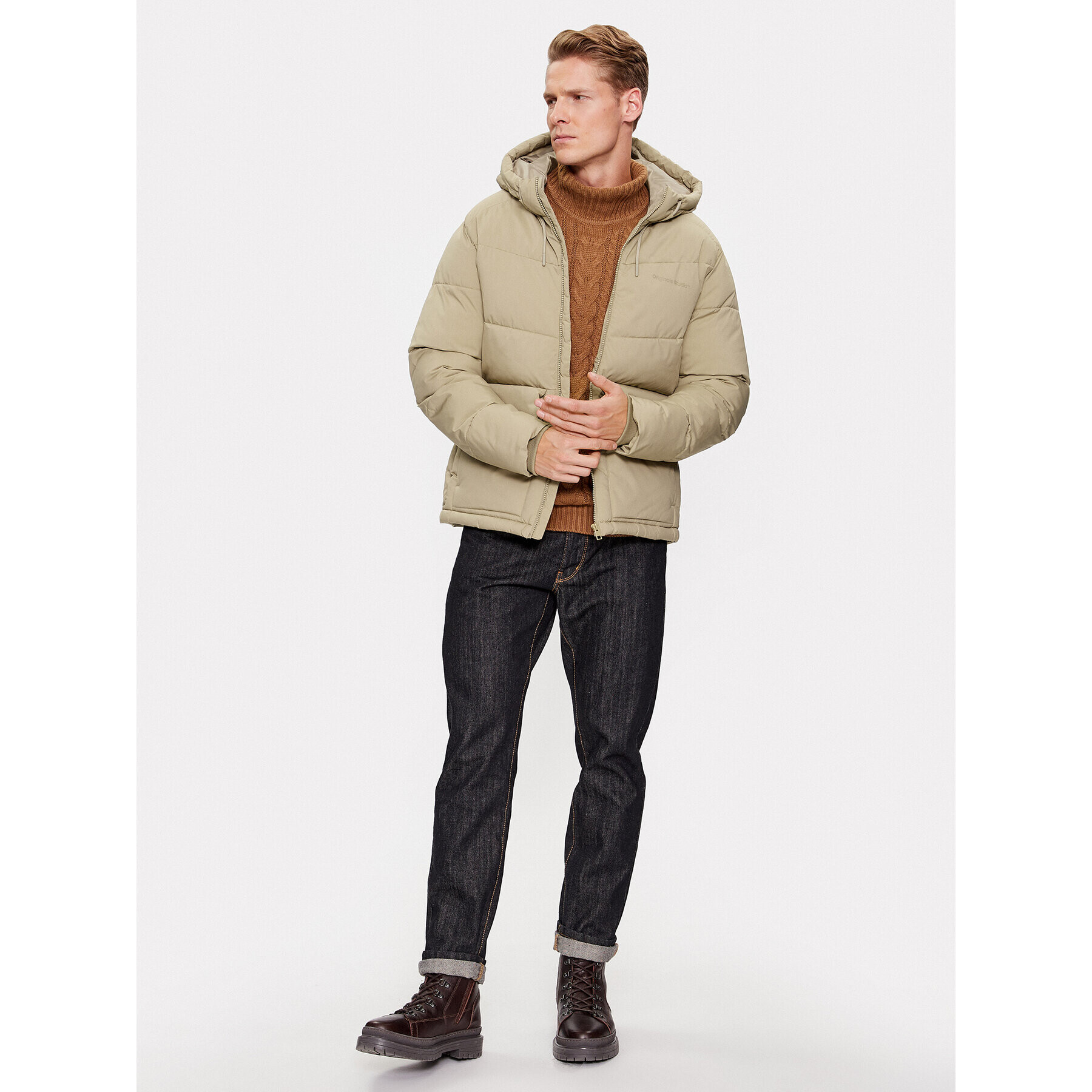 Jack&Jones Пухено яке 12238849 Бежов Regular Fit - Pepit.bg