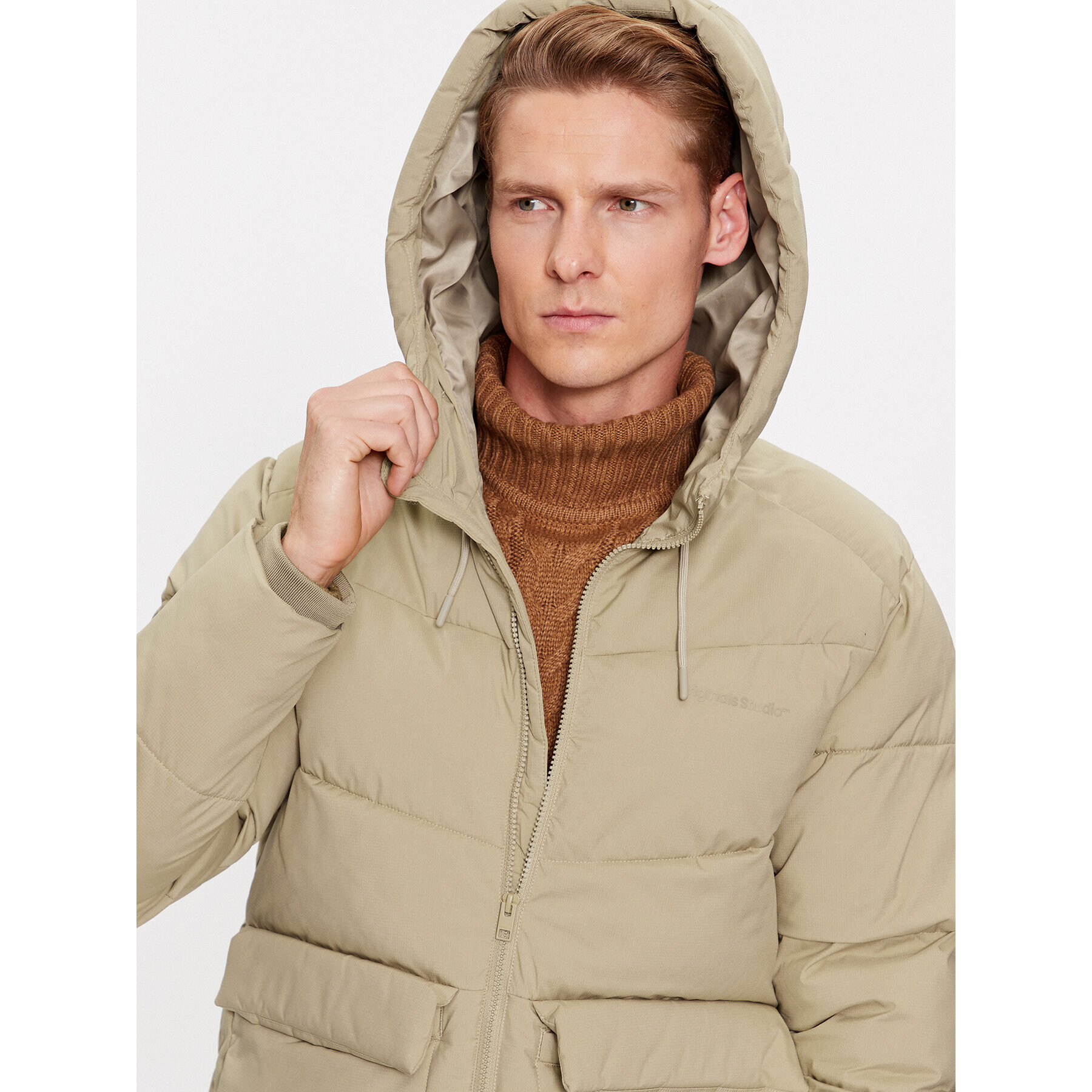 Jack&Jones Пухено яке 12238849 Бежов Regular Fit - Pepit.bg