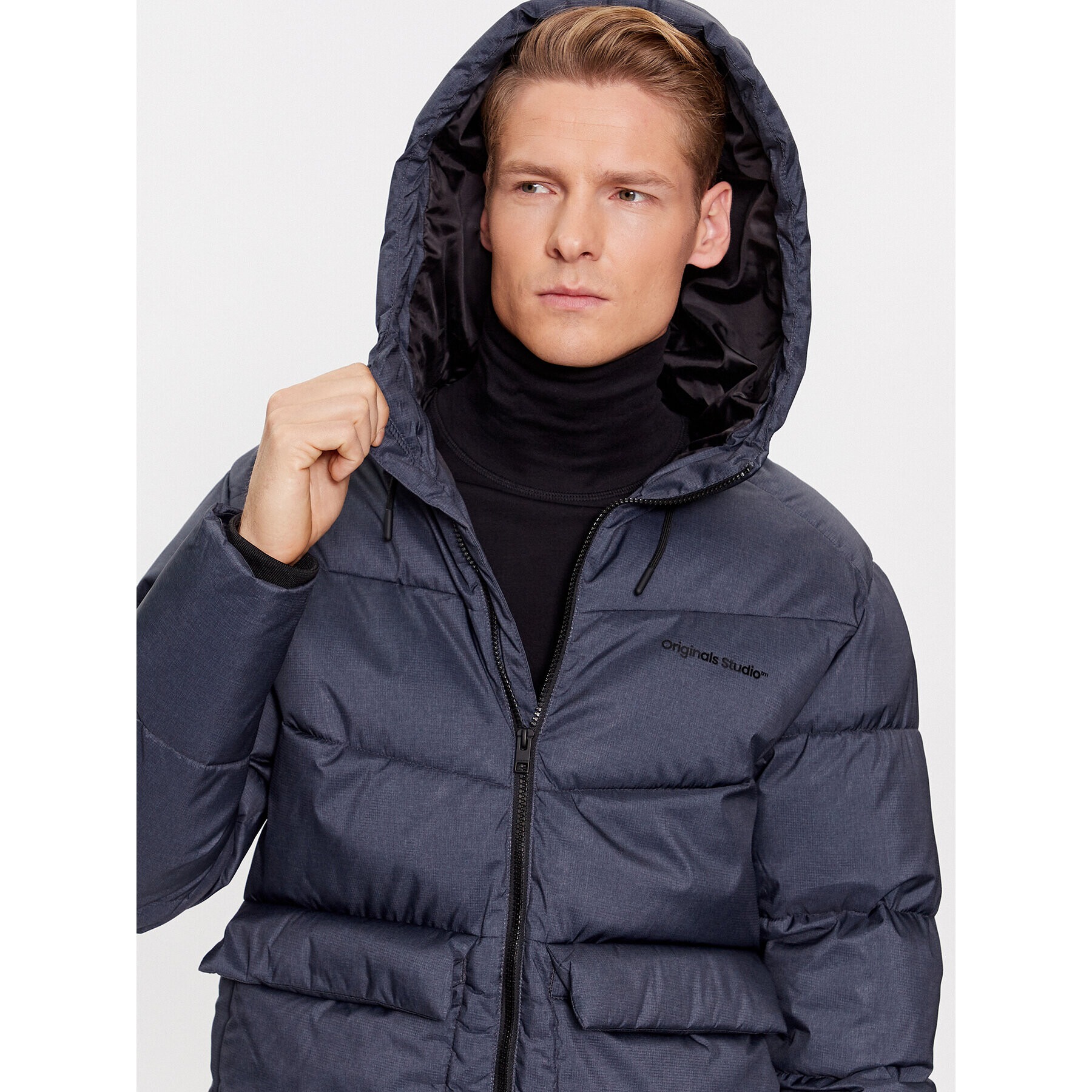 Jack&Jones Пухено яке 12238849 Сив Regular Fit - Pepit.bg