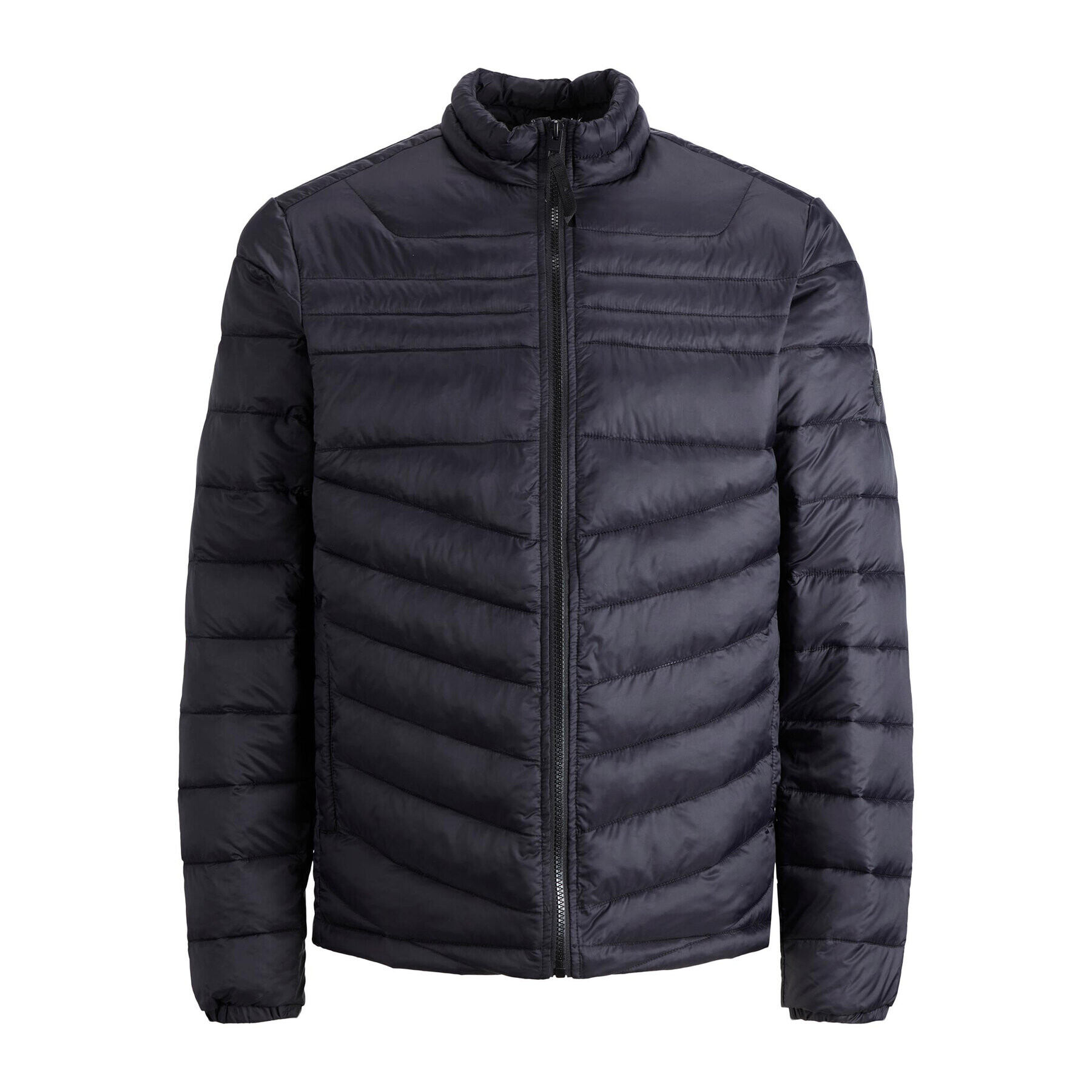 Jack&Jones Пухено яке Hero 12211788 Черен Regular Fit - Pepit.bg