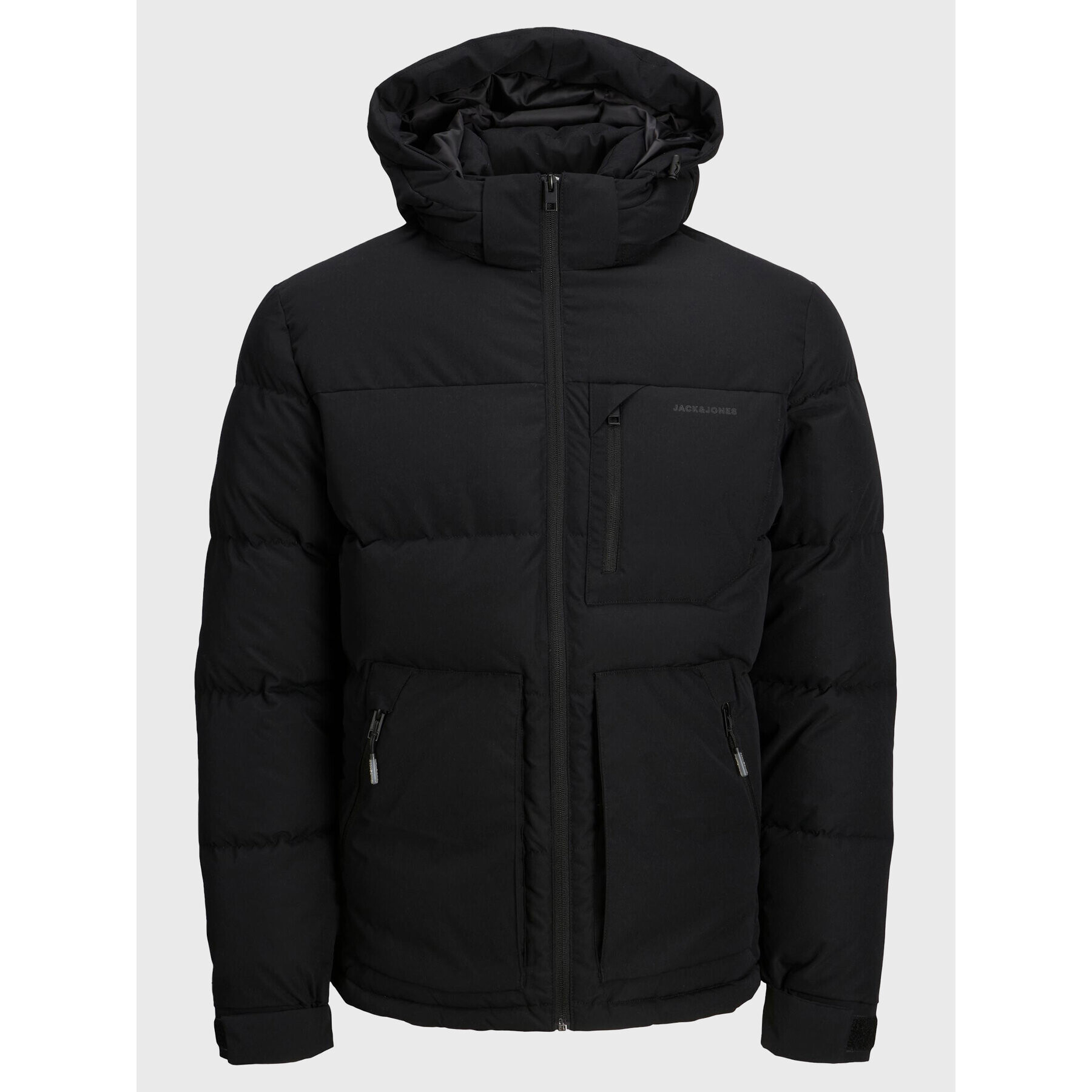 Jack&Jones Пухено яке Otto 12214648 Черен Regular Fit - Pepit.bg