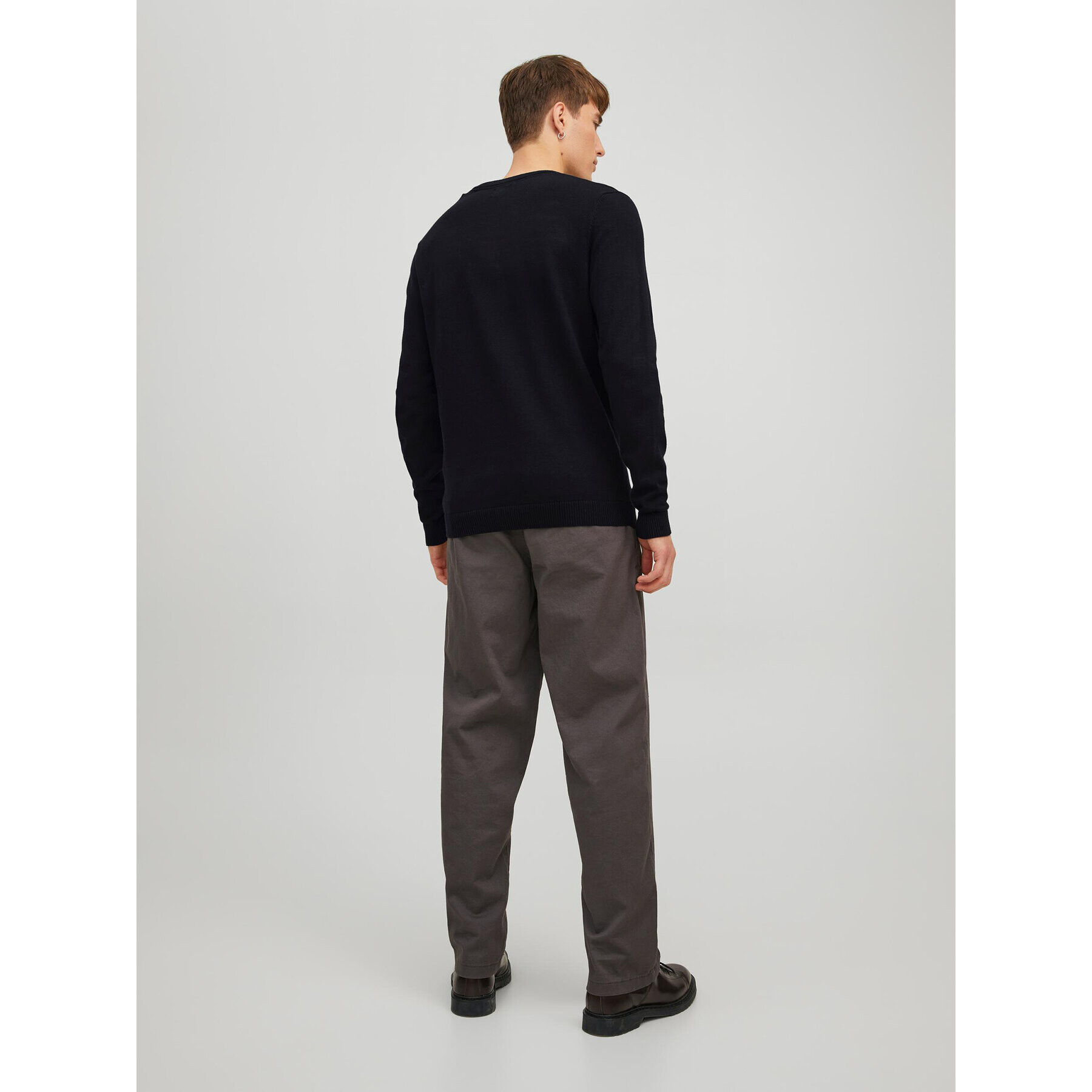 Jack&Jones Пуловер 12137194 Черен Regular Fit - Pepit.bg
