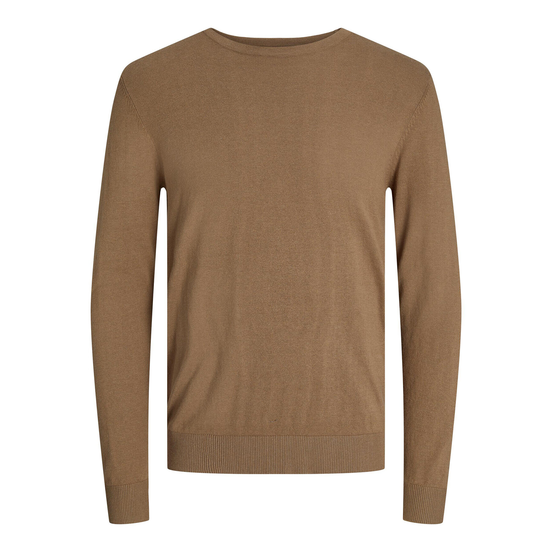 Jack&Jones Пуловер 12208364 Кафяв Regular Fit - Pepit.bg