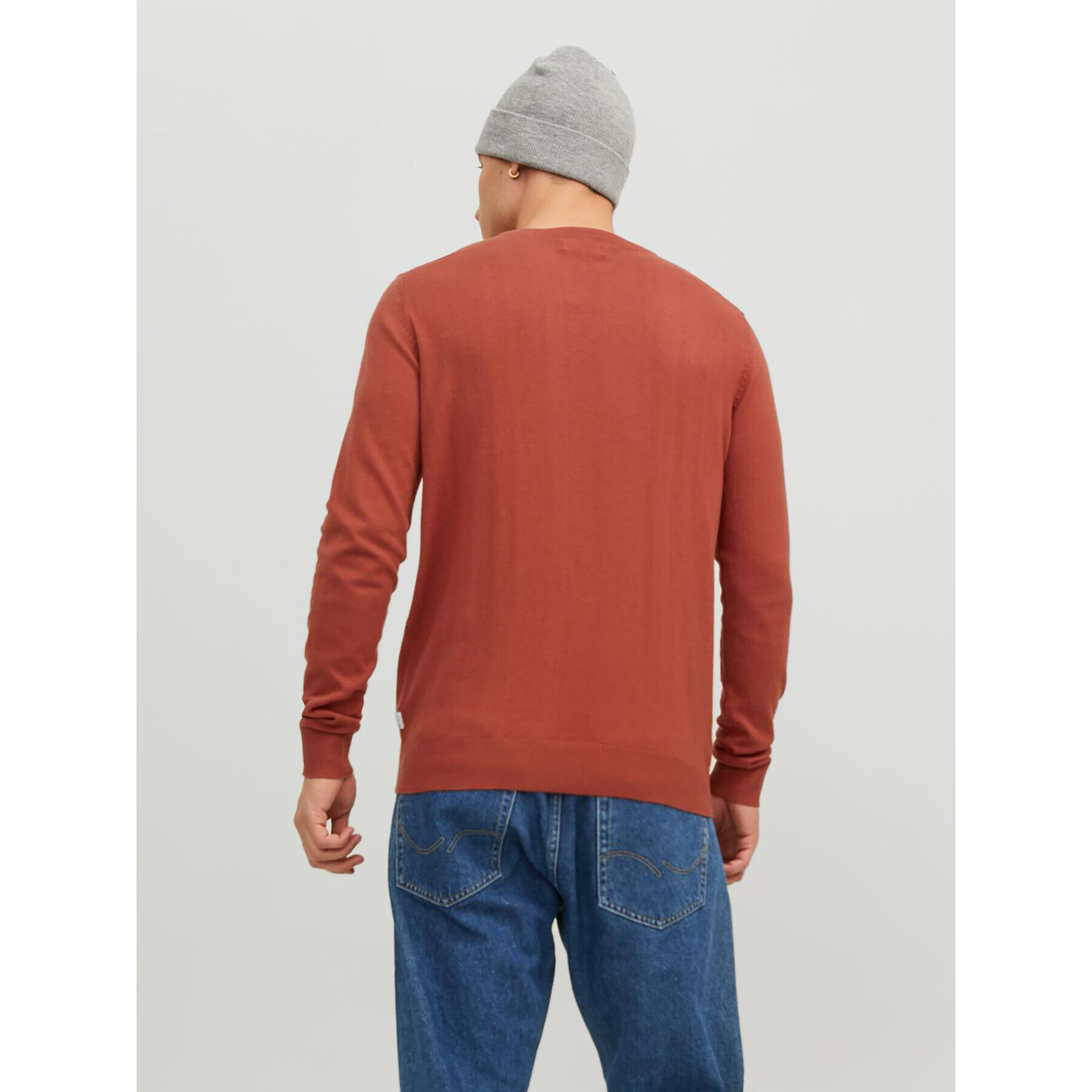 Jack&Jones Пуловер 12208364 Оранжев Regular Fit - Pepit.bg
