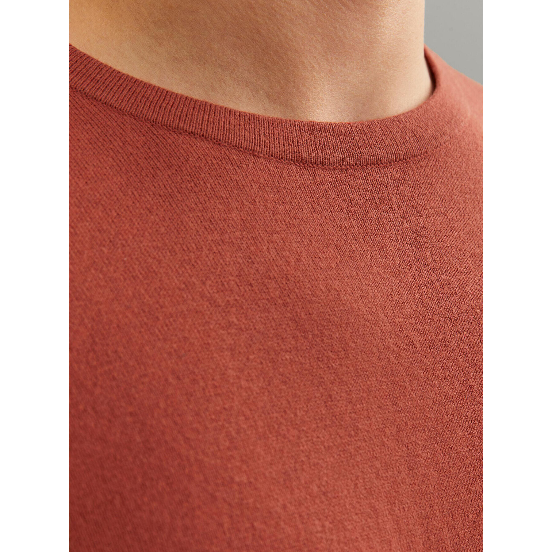 Jack&Jones Пуловер 12208364 Оранжев Regular Fit - Pepit.bg