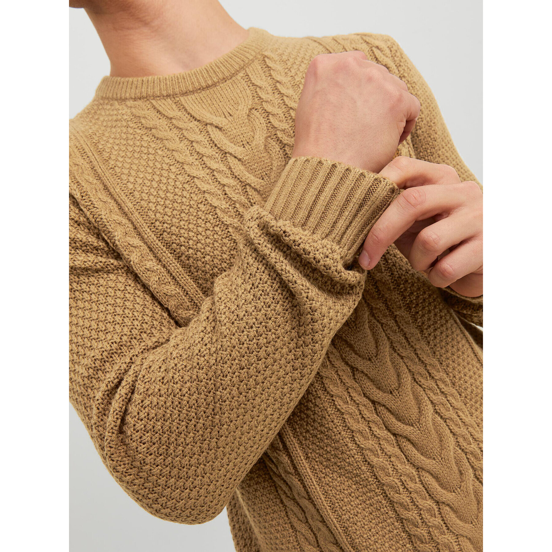 Jack&Jones Пуловер 12236314 Бежов Regular Fit - Pepit.bg