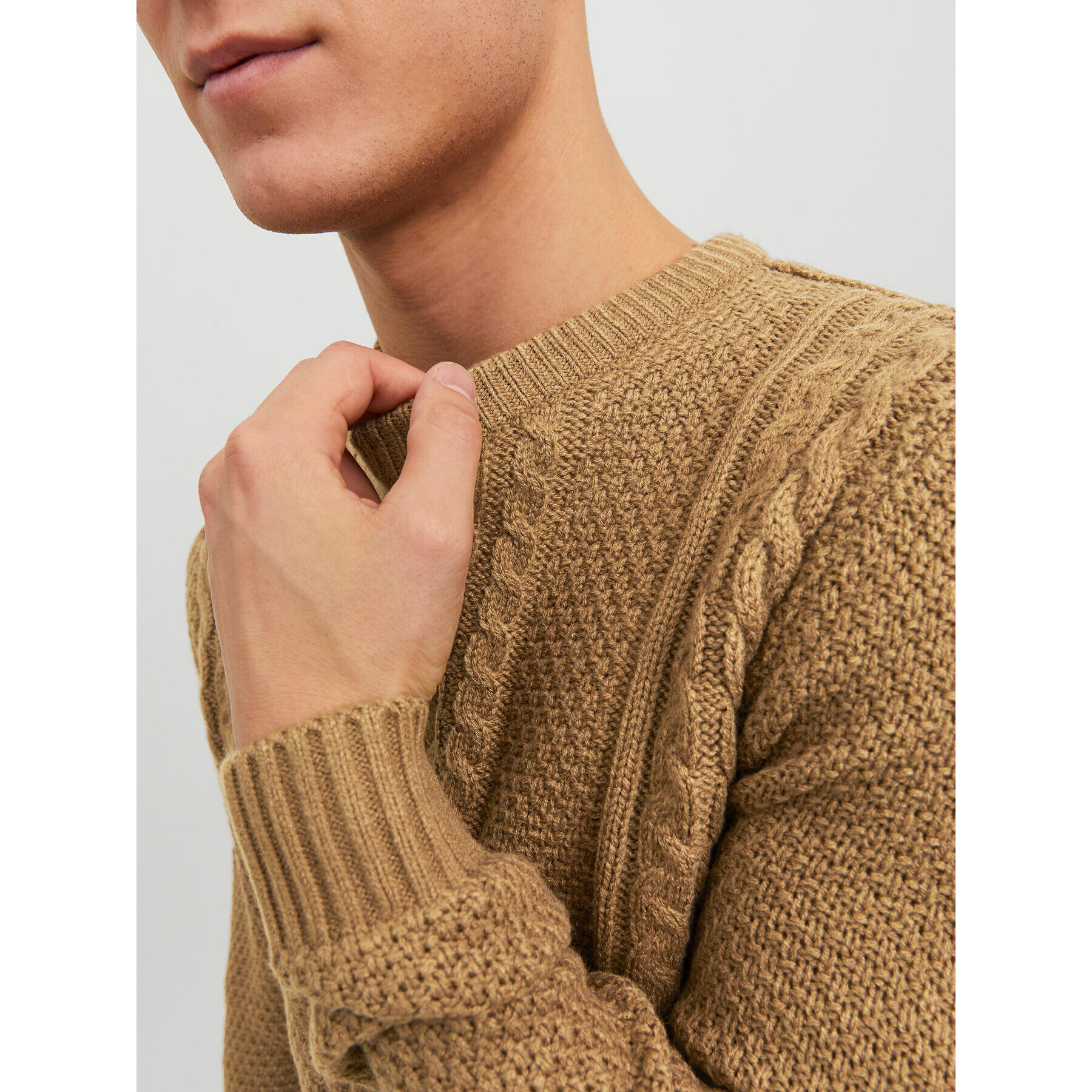 Jack&Jones Пуловер 12236314 Бежов Regular Fit - Pepit.bg