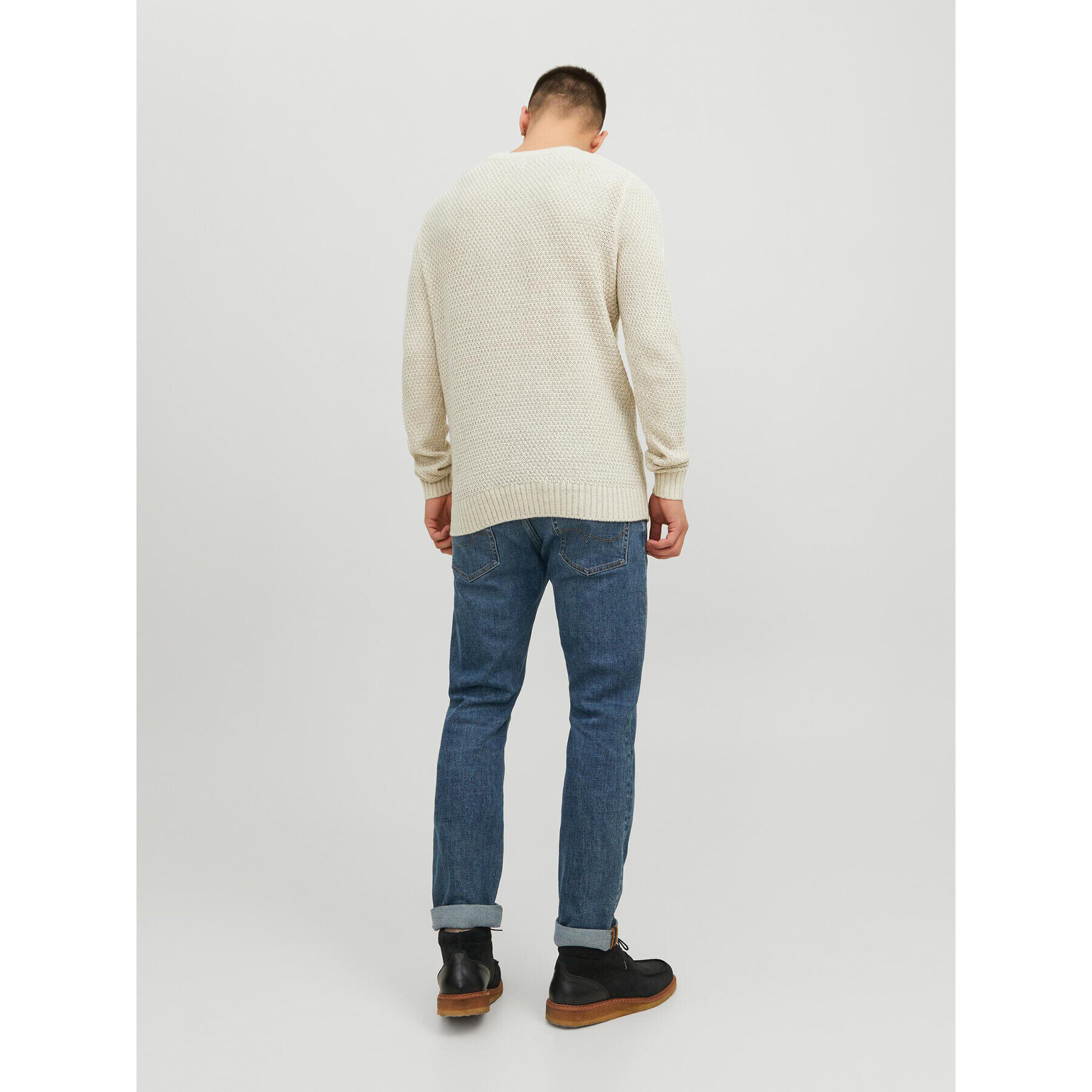 Jack&Jones Пуловер 12236314 Екрю Regular Fit - Pepit.bg