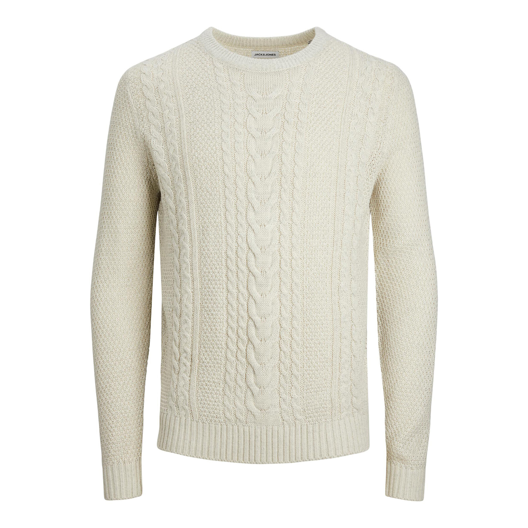 Jack&Jones Пуловер 12236314 Екрю Regular Fit - Pepit.bg