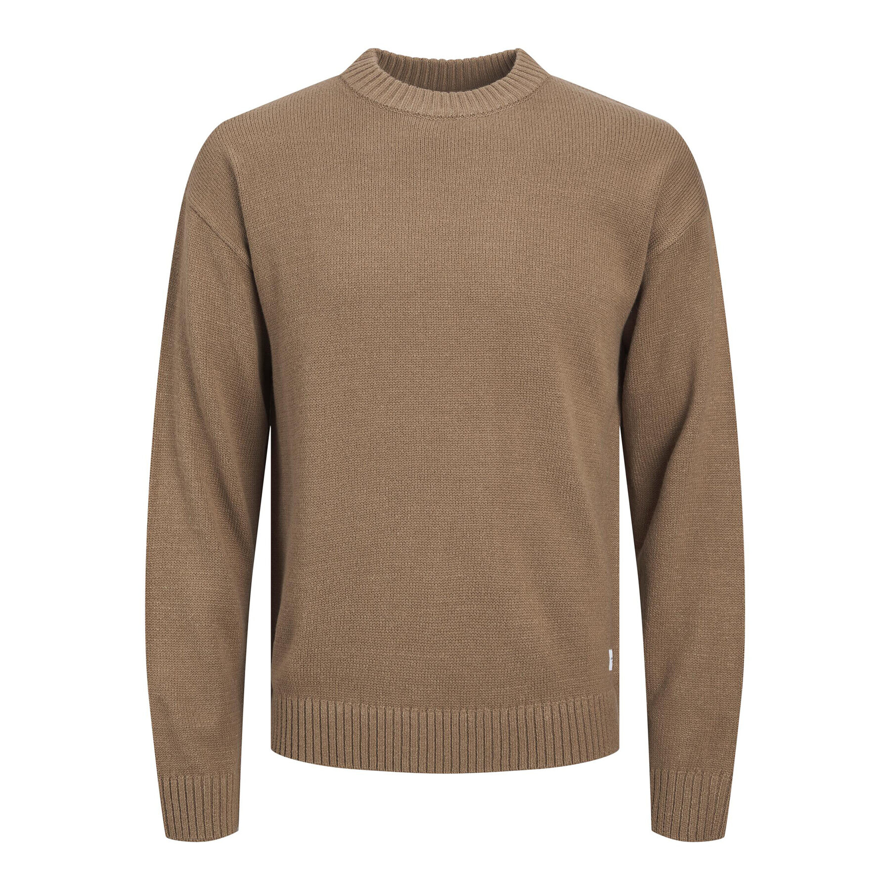 Jack&Jones Пуловер 12236774 Кафяв Regular Fit - Pepit.bg