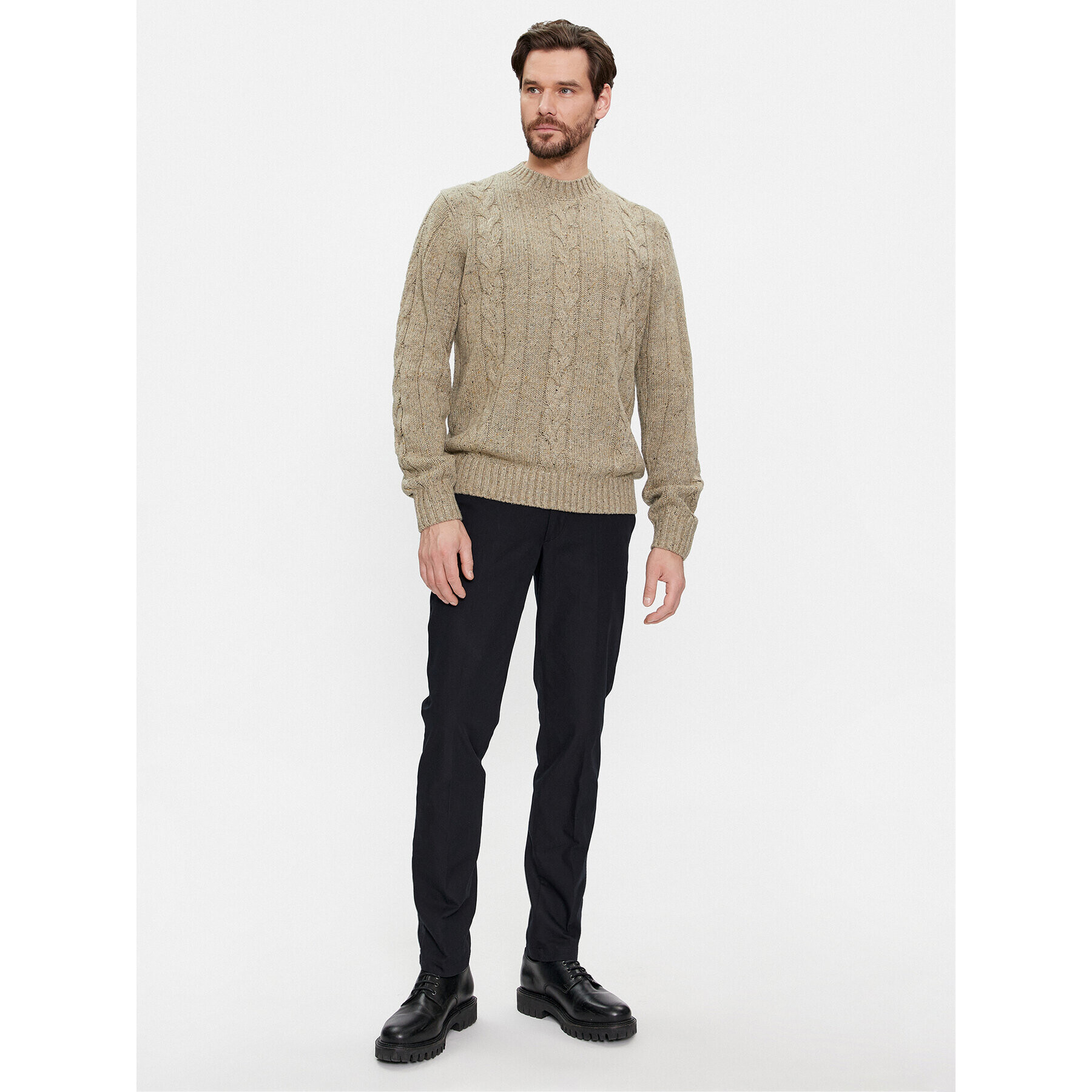 Jack&Jones Пуловер 12247818 Бежов Regular Fit - Pepit.bg