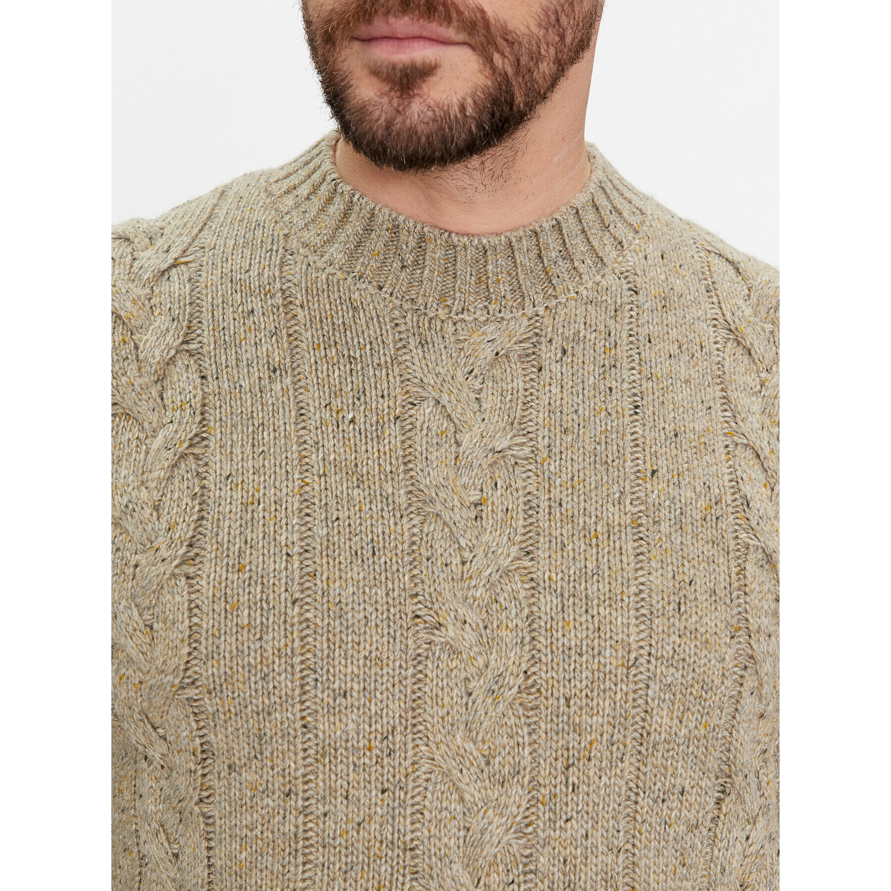 Jack&Jones Пуловер 12247818 Бежов Regular Fit - Pepit.bg