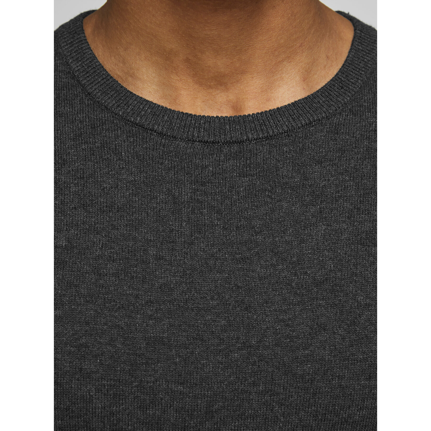 Jack&Jones Пуловер Basic 12137190 Сив Regular Fit - Pepit.bg