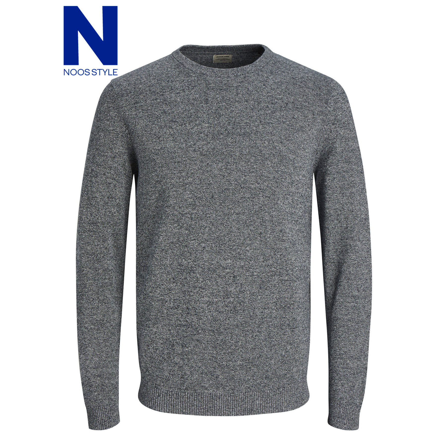 Jack&Jones Пуловер Basic 12137190 Сив Regular Fit - Pepit.bg