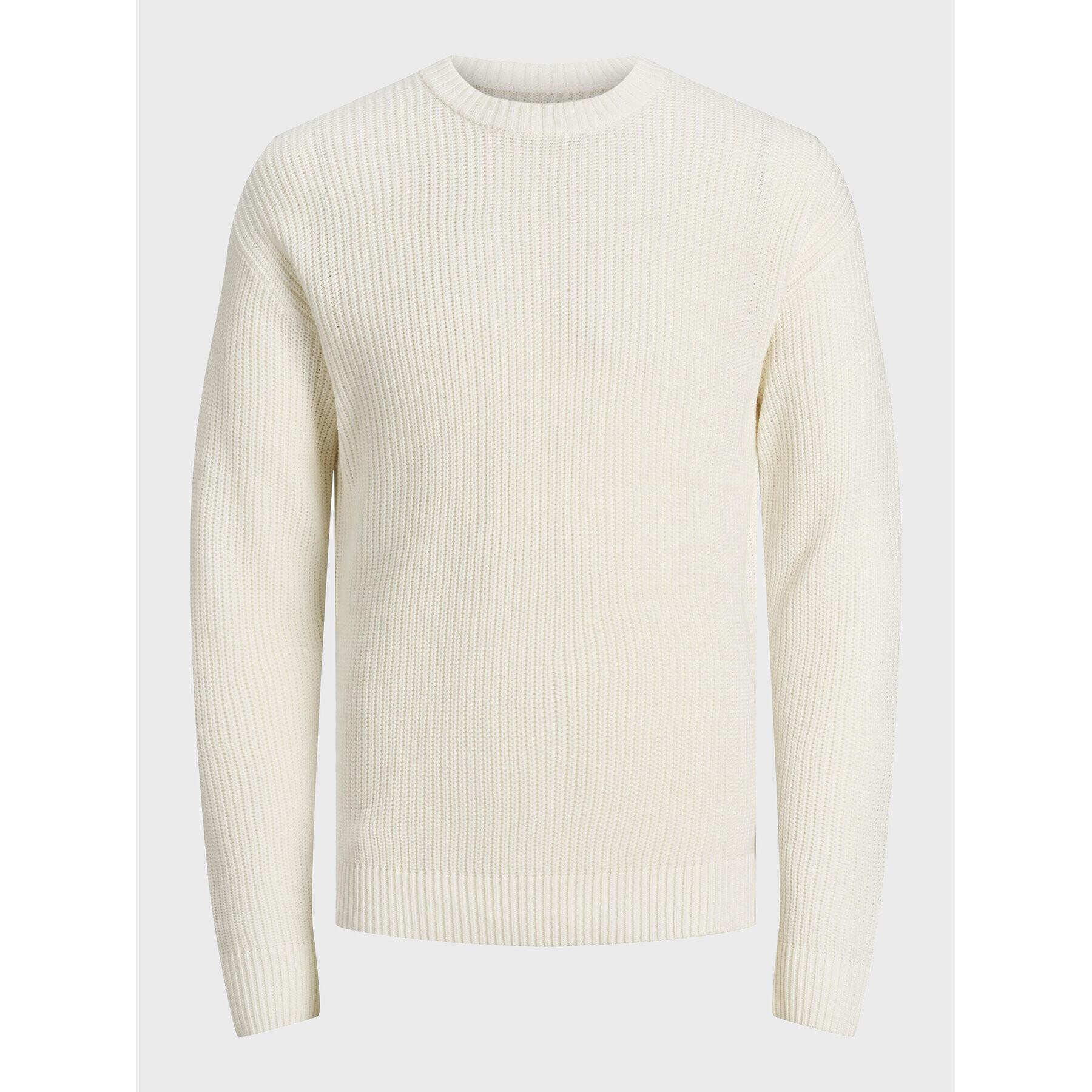 Jack&Jones Пуловер Brink 12194786 Бял Regular Fit - Pepit.bg