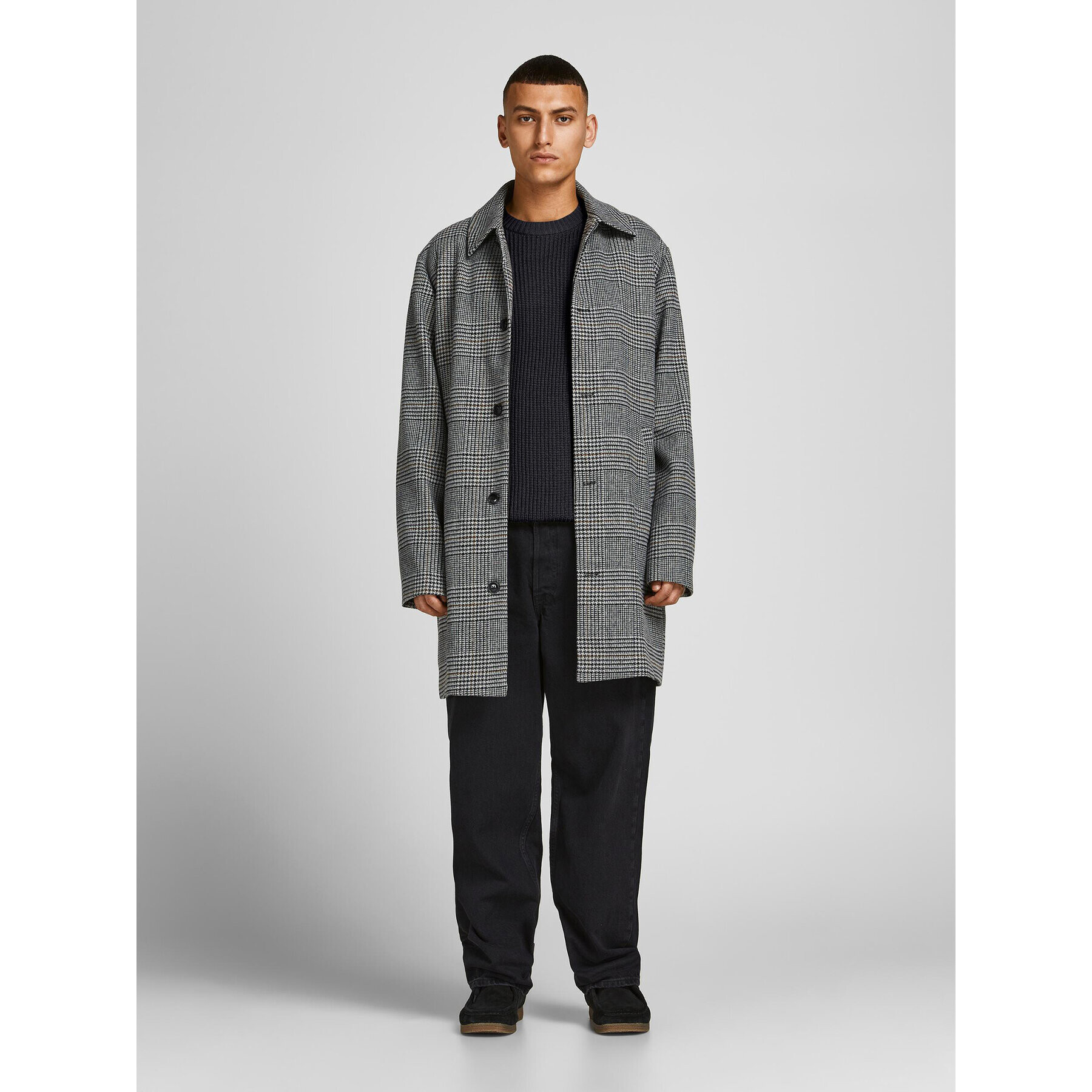 Jack&Jones Пуловер Brink 12194786 Черен Regular Fit - Pepit.bg
