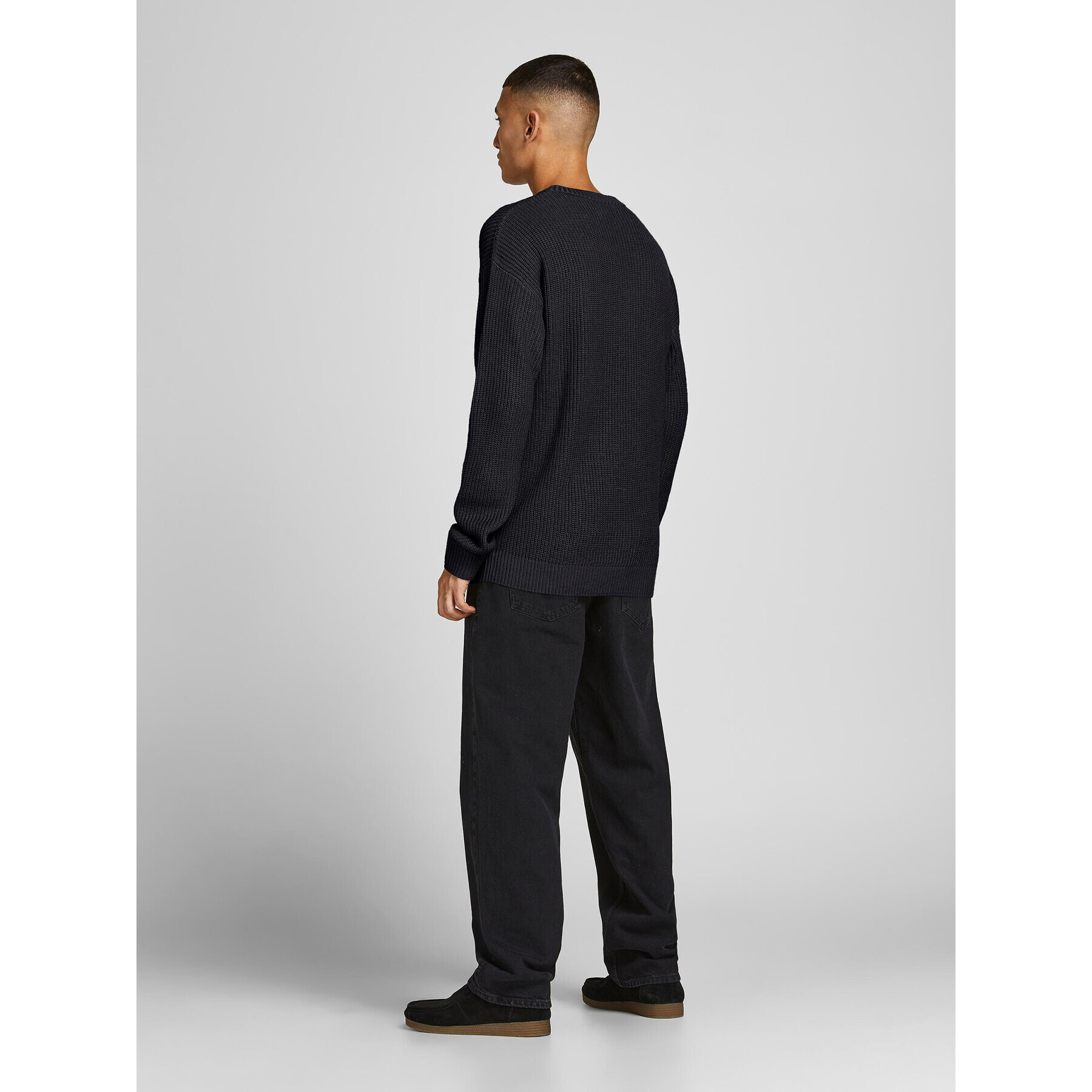 Jack&Jones Пуловер Brink 12194786 Черен Regular Fit - Pepit.bg