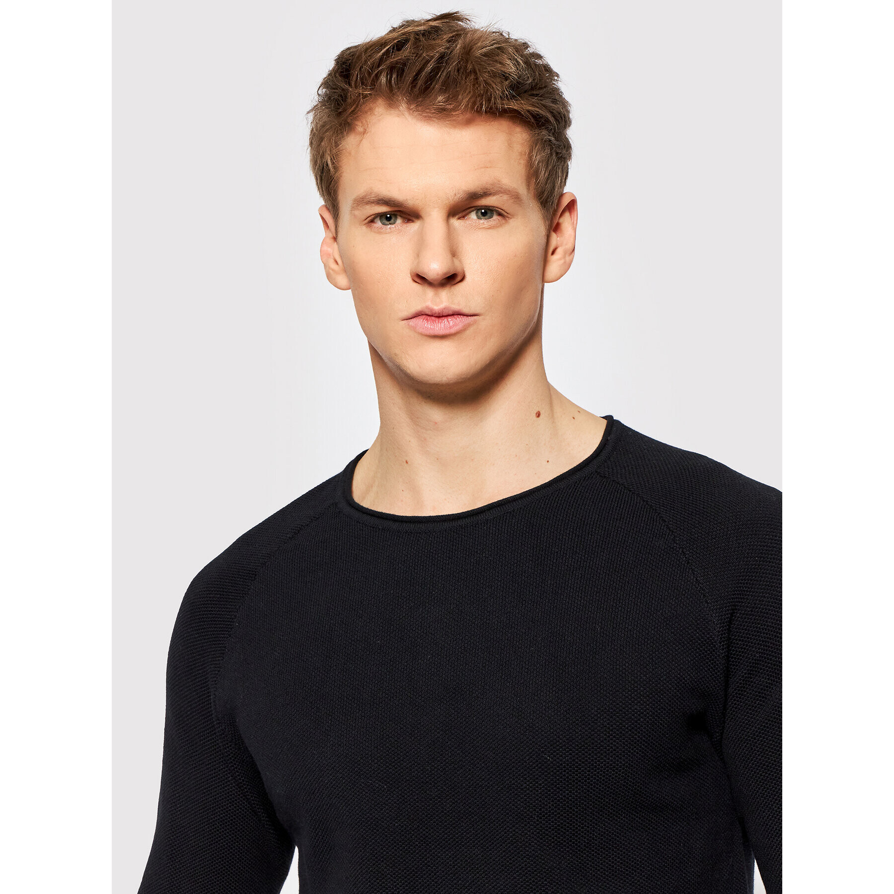 Jack&Jones Пуловер Hill 12157321 Черен Regular Fit - Pepit.bg