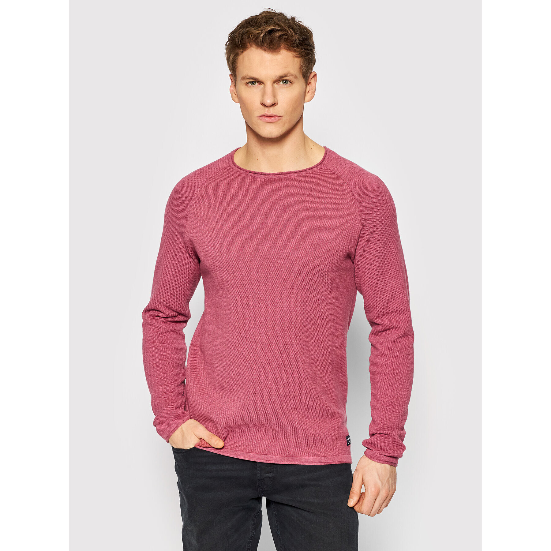 Jack&Jones Пуловер Hill 12157321 Розов Regular Fit - Pepit.bg