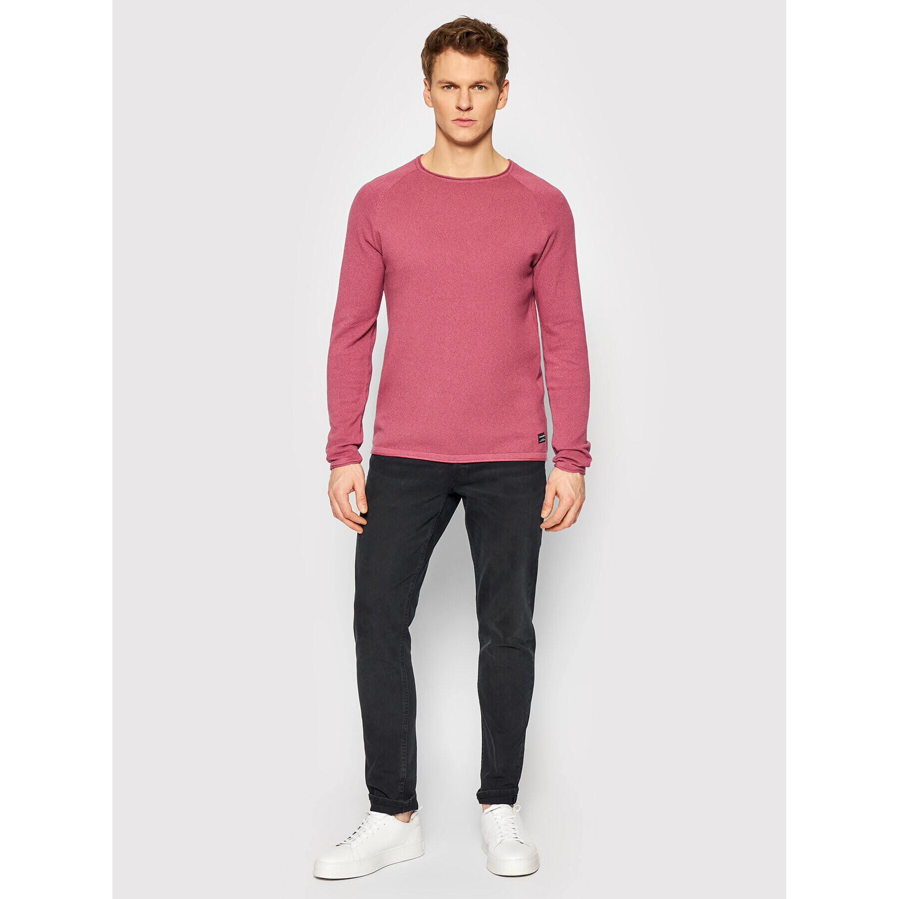 Jack&Jones Пуловер Hill 12157321 Розов Regular Fit - Pepit.bg