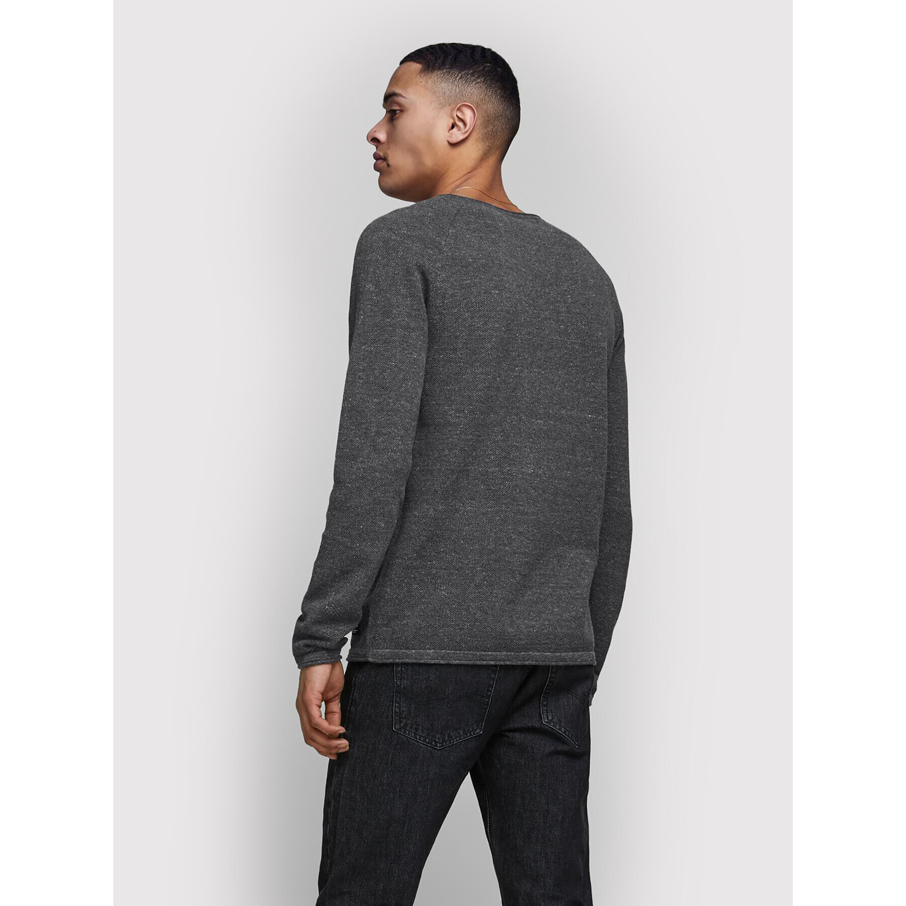 Jack&Jones Пуловер Hill 12157321 Сив Regular Fit - Pepit.bg