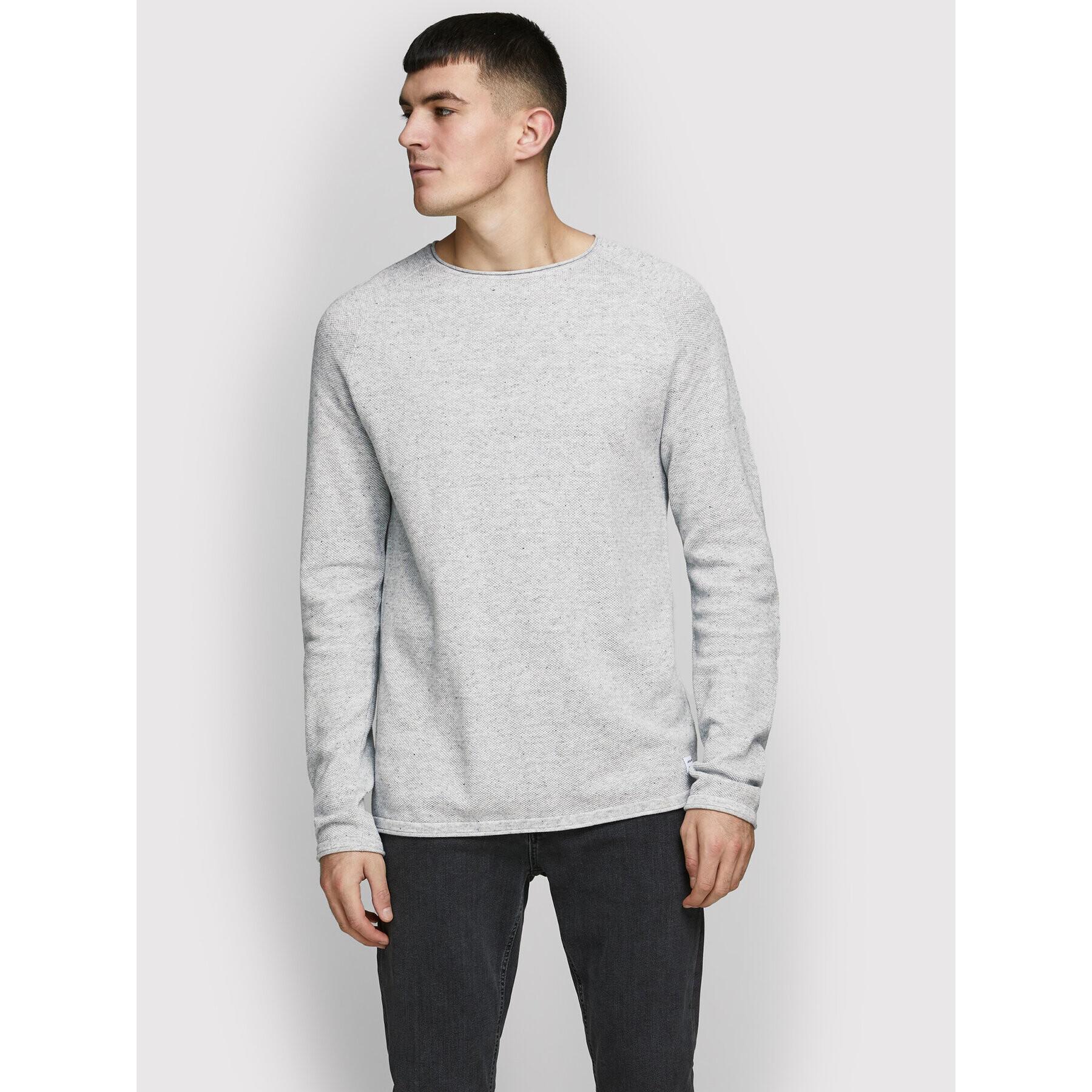 Jack&Jones Пуловер Hill 12157321 Сив Regular Fit - Pepit.bg