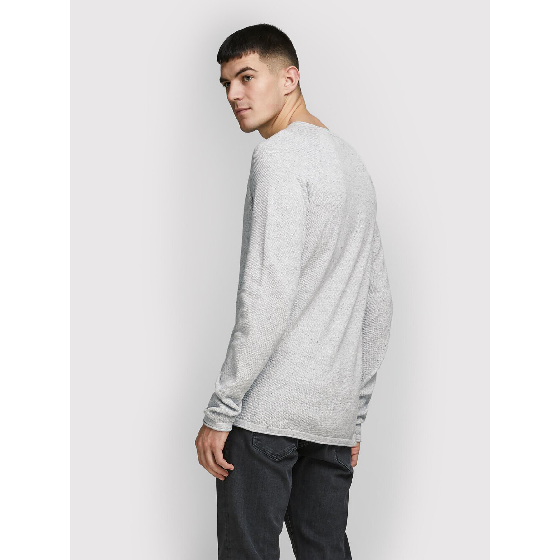Jack&Jones Пуловер Hill 12157321 Сив Regular Fit - Pepit.bg