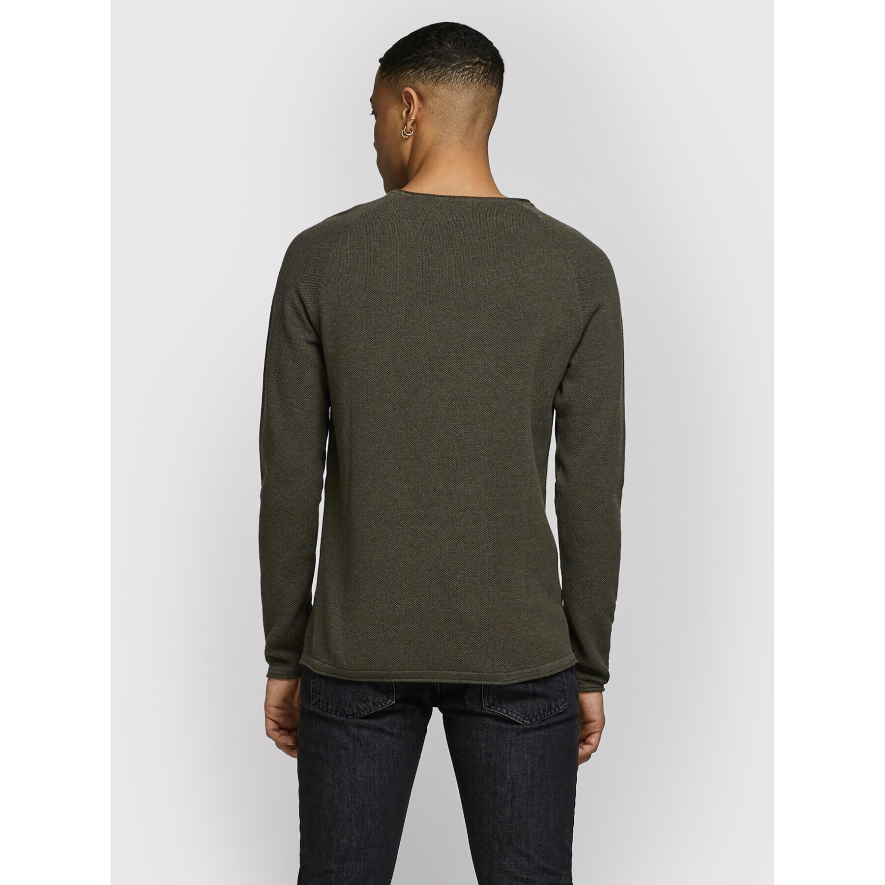 Jack&Jones Пуловер Hill 12157321 Зелен Regular Fit - Pepit.bg