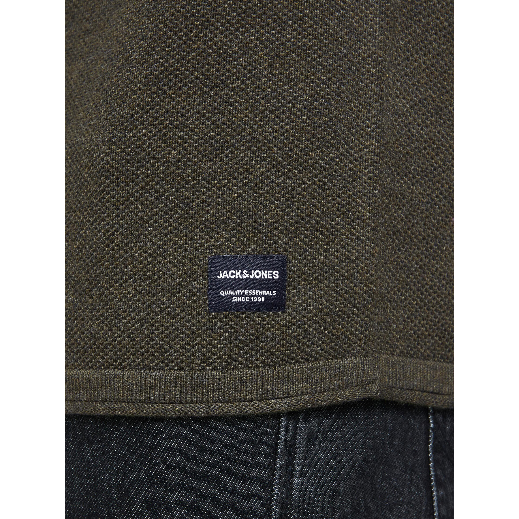 Jack&Jones Пуловер Hill 12157321 Зелен Regular Fit - Pepit.bg