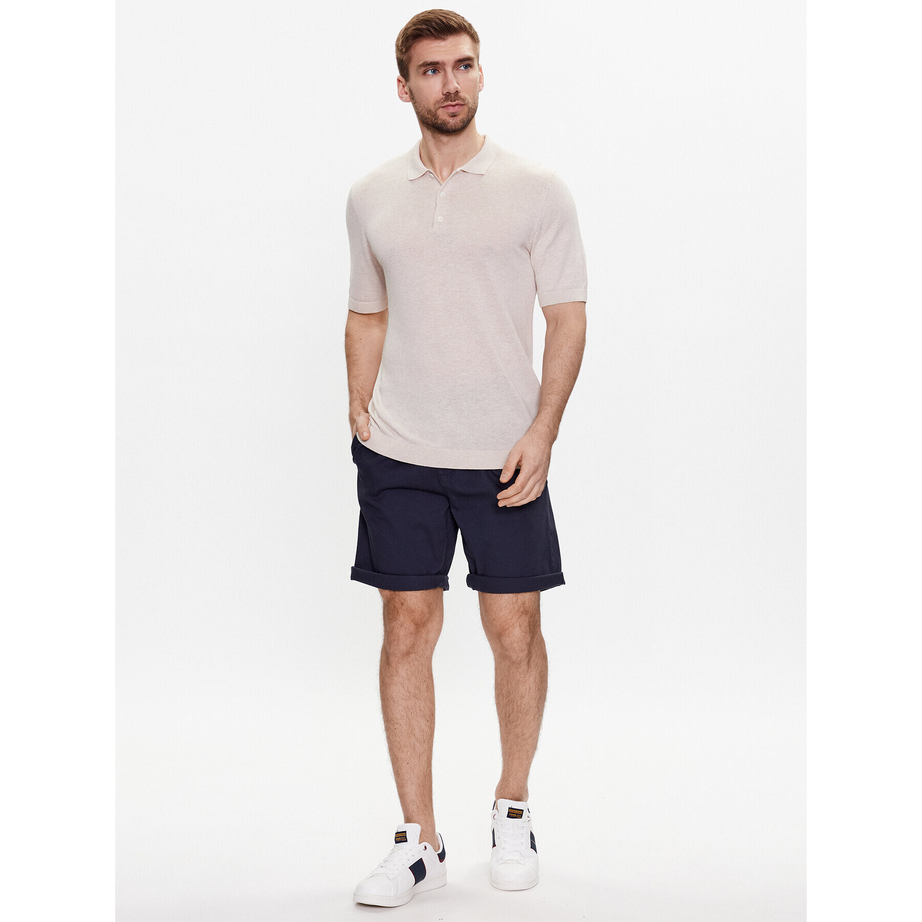 Jack&Jones Пуловер Igor 12229007 Бежов Regular Fit - Pepit.bg