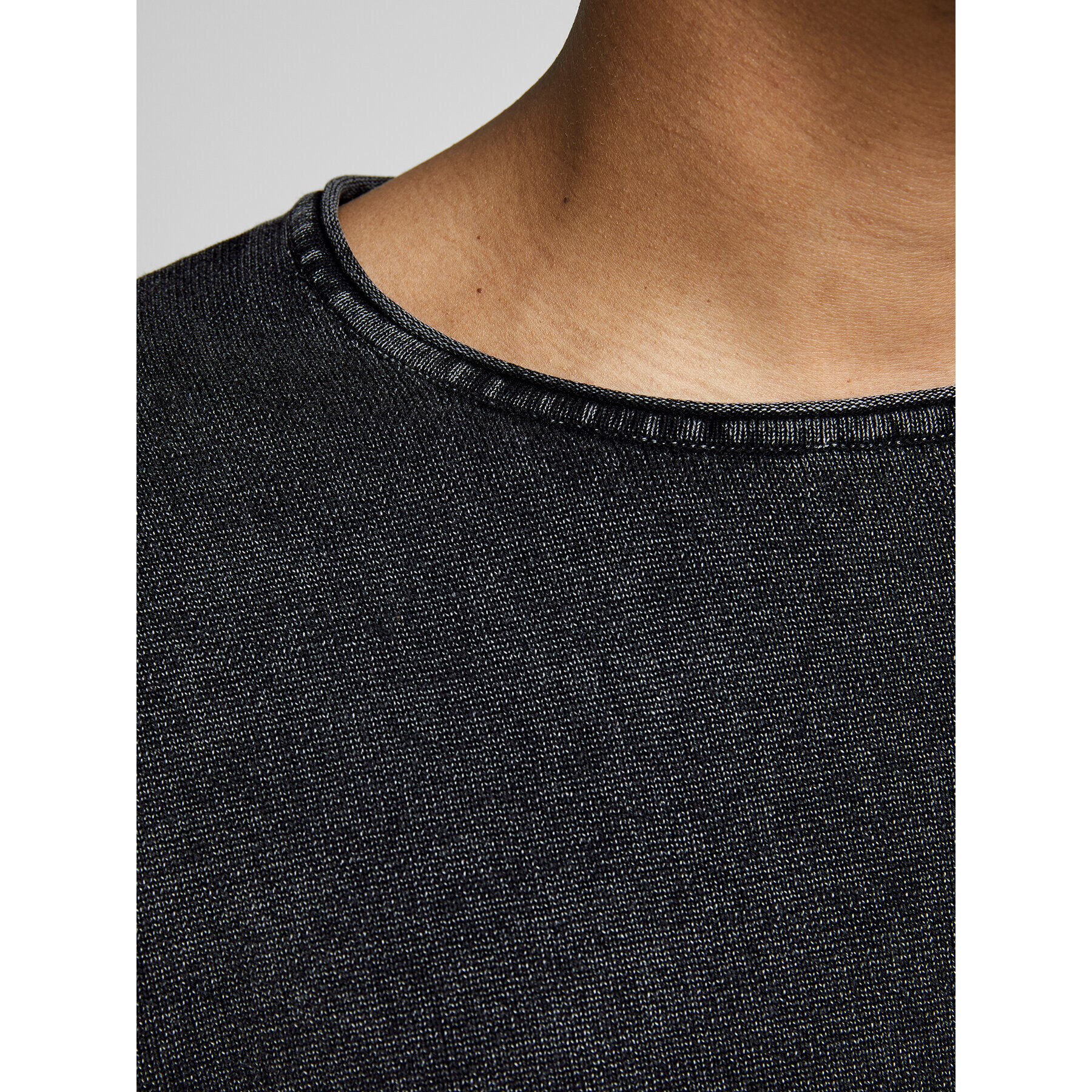 Jack&Jones Пуловер Leo 12174001 Черен Regular Fit - Pepit.bg