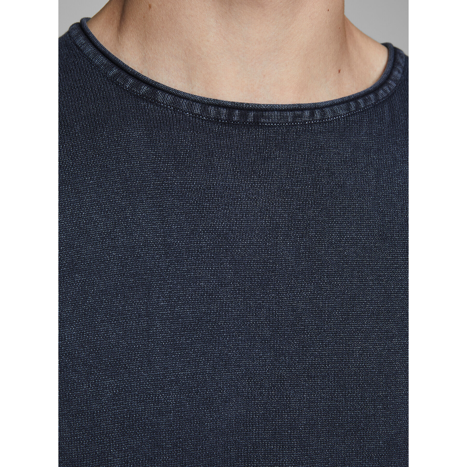 Jack&Jones Пуловер Leo 12174001 Тъмносин Regular Fit - Pepit.bg